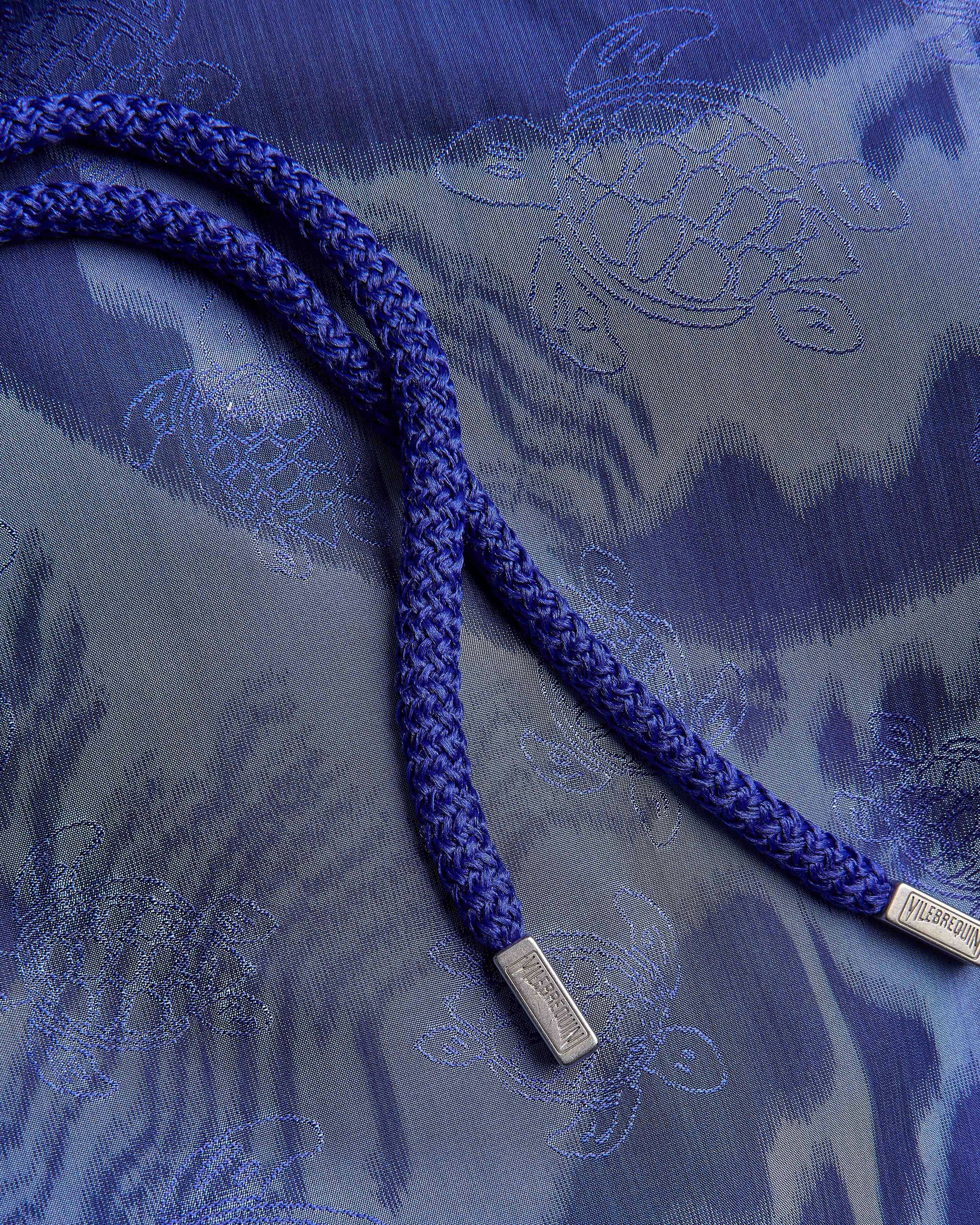 Vilebrequin Men Silk Swim Shorts Vagues - Vilebrequin x Maison BUCOL