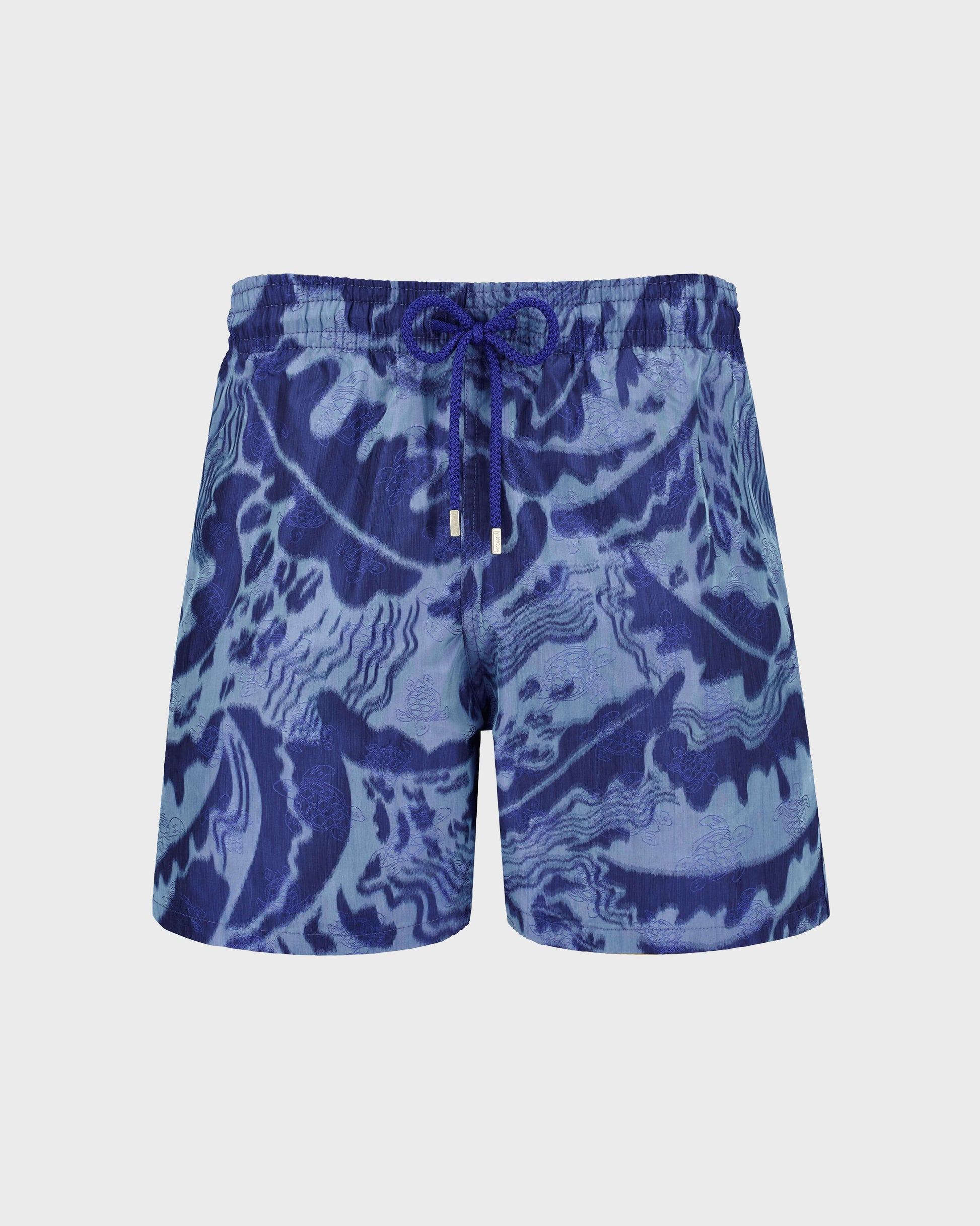Vilebrequin Men Silk Swim Shorts Vagues - Vilebrequin x Maison BUCOL