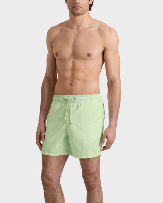 Vilebrequin Men Swim Shorts Solid - Green Macaroon