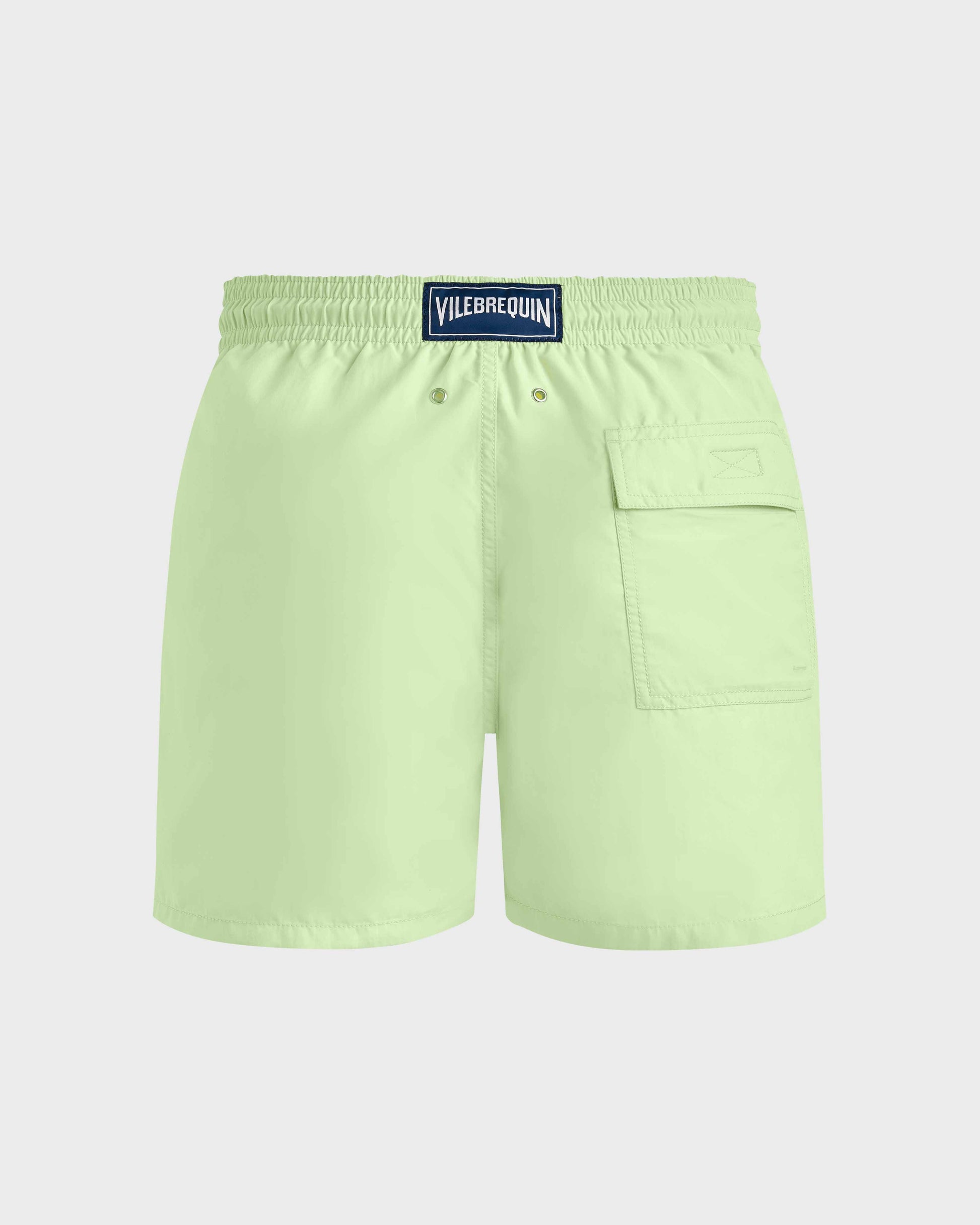 Vilebrequin Men Swim Shorts Solid - Green Macaroon