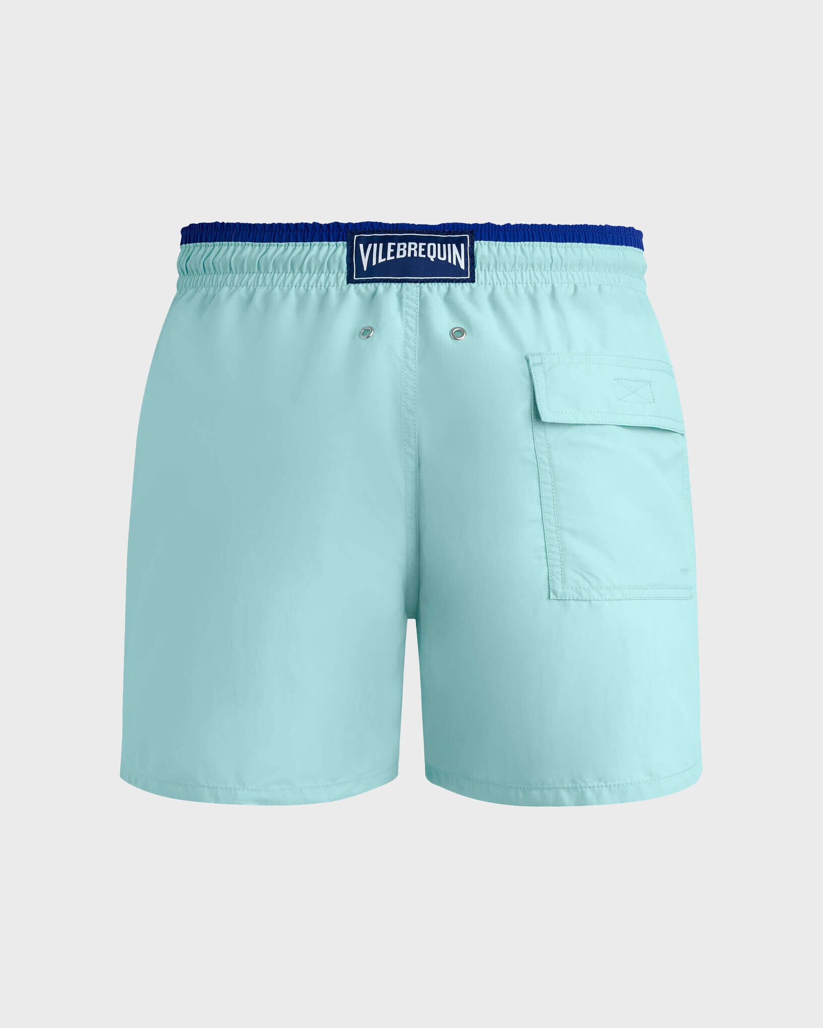 Vilebrequin Men Swim Shorts Solid Bicolore - Blue note Swimwear
