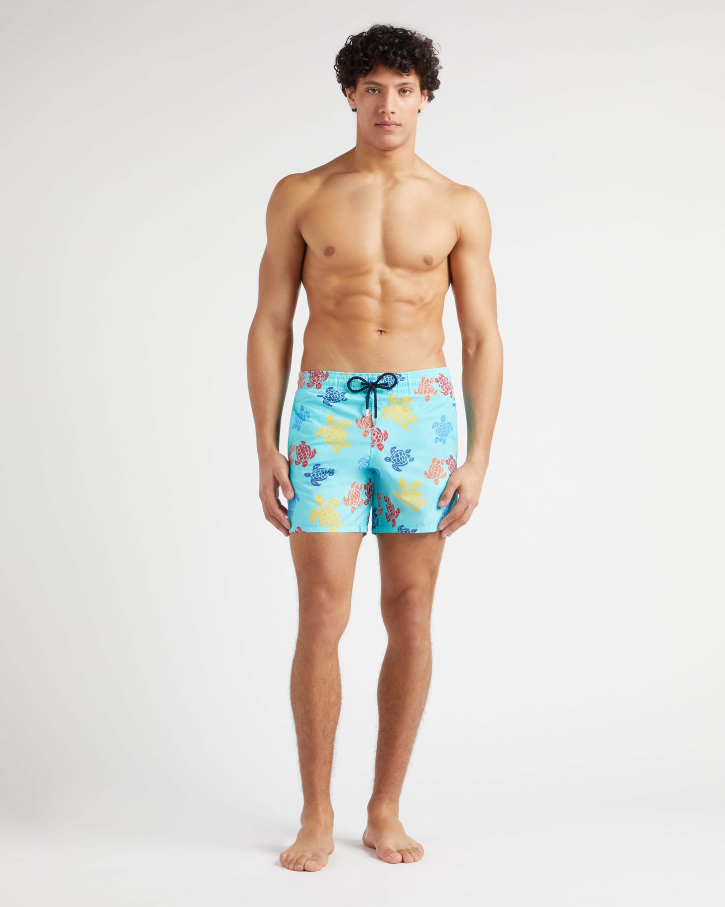 Vilebrequin Men Swim Shorts Ronde des Tortues Tricot