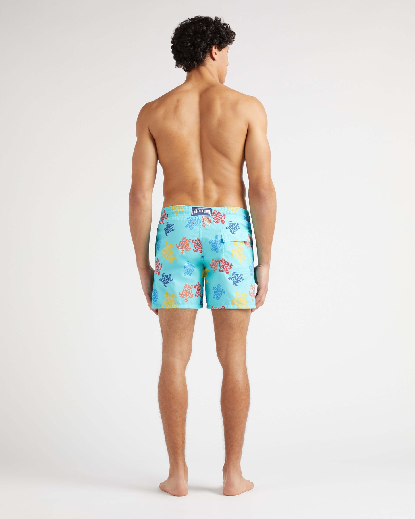 Vilebrequin Men Swim Shorts Ronde des Tortues Tricot
