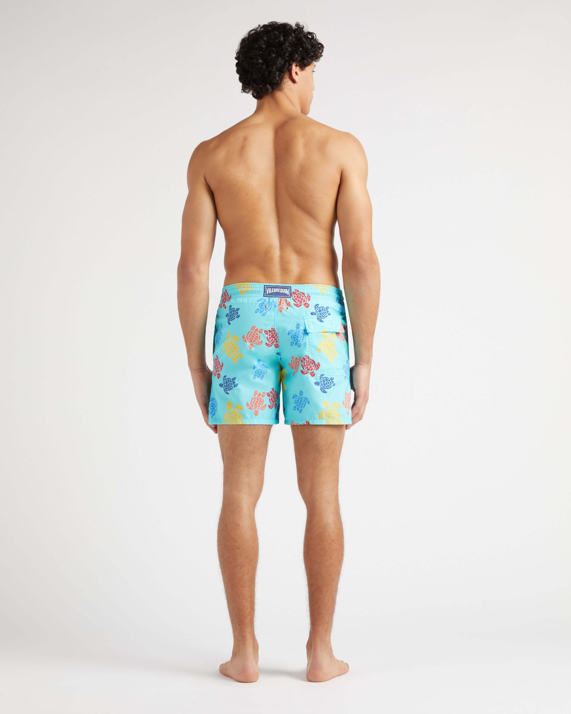 Vilebrequin Men Swim Shorts Ronde des Tortues Tricot