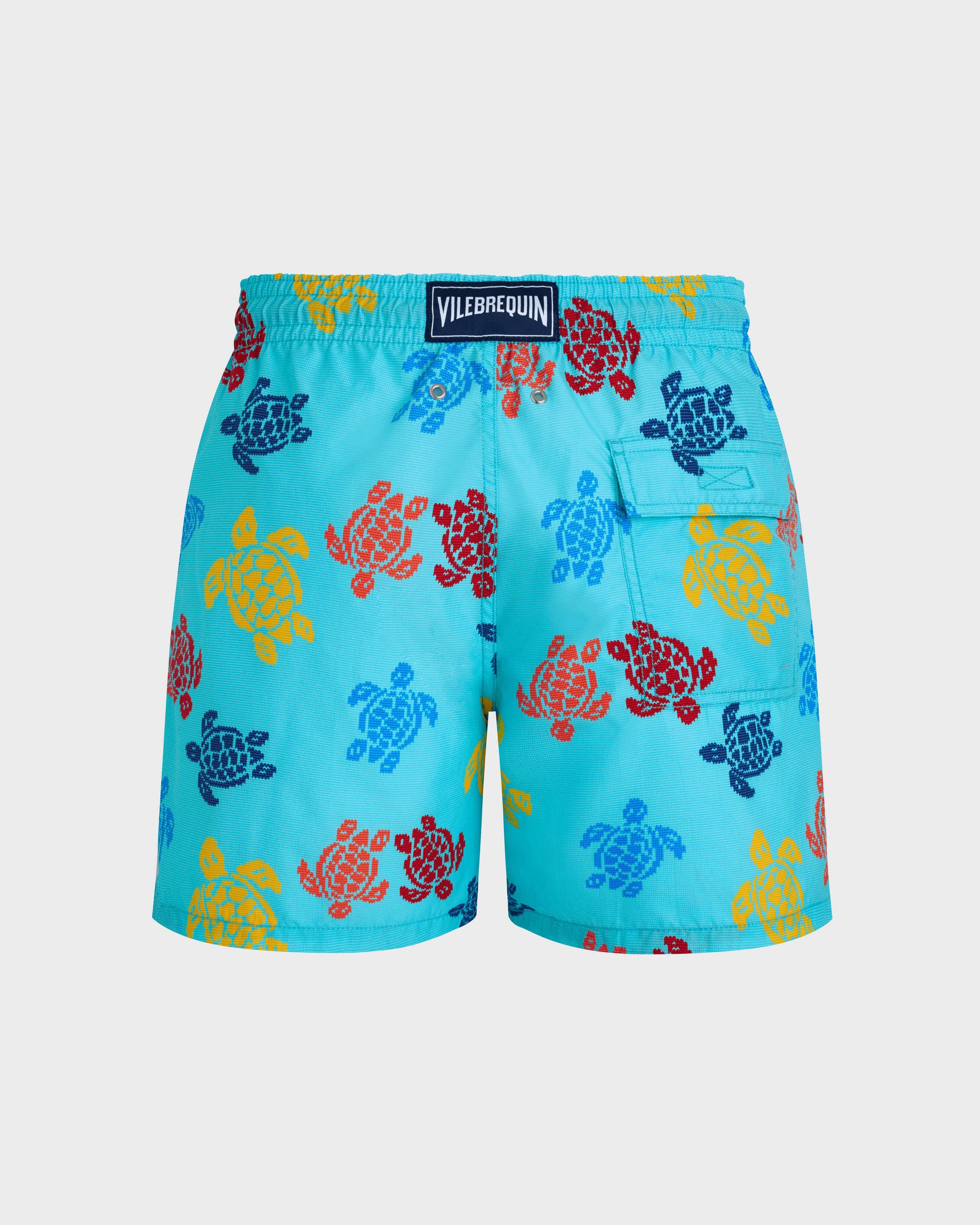 Vilebrequin Men Swim Shorts Ronde des Tortues Tricot