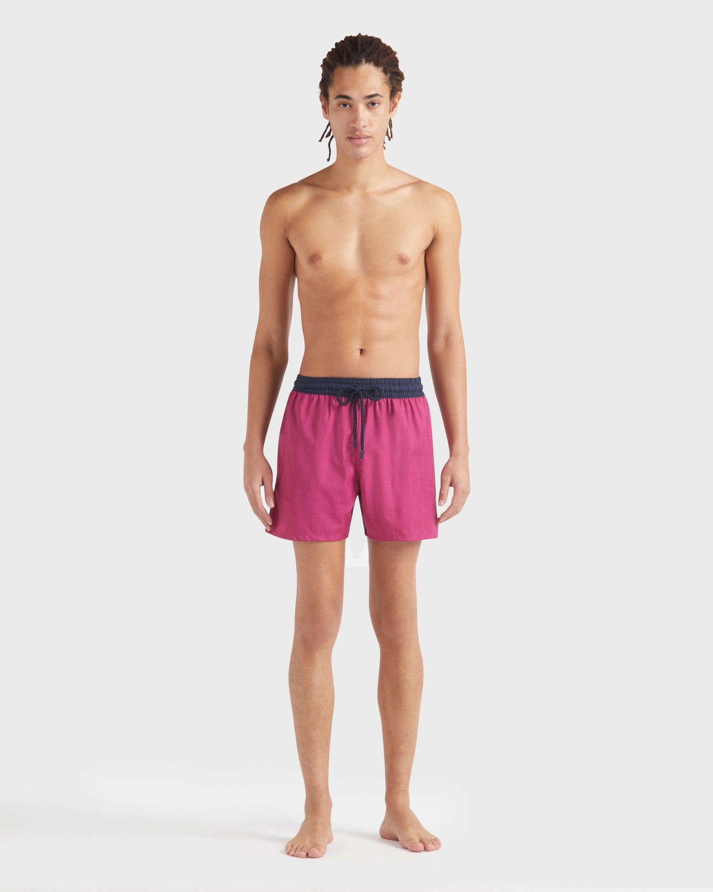 Vilebrequin Men Wool Swim Shorts - Red Crimson purple Site | MGUU3L51
