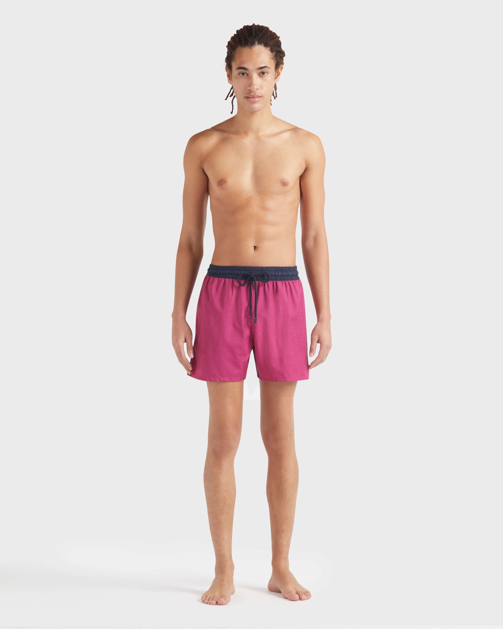 Vilebrequin Men Wool Swim Shorts - Red Crimson purple Site | MGUU3L51