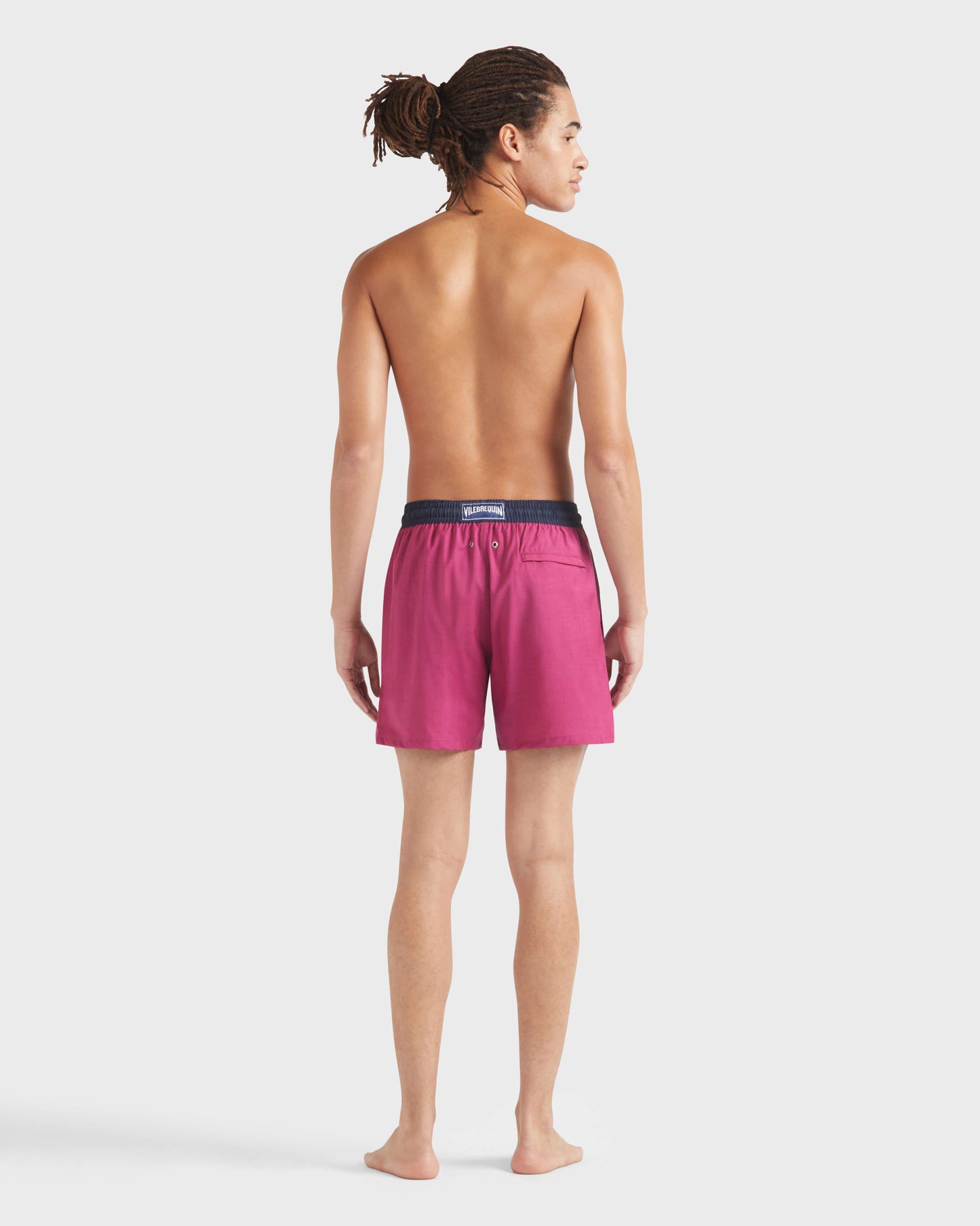 Vilebrequin Men Wool Swim Shorts - Red Crimson purple Site | MGUU3L51