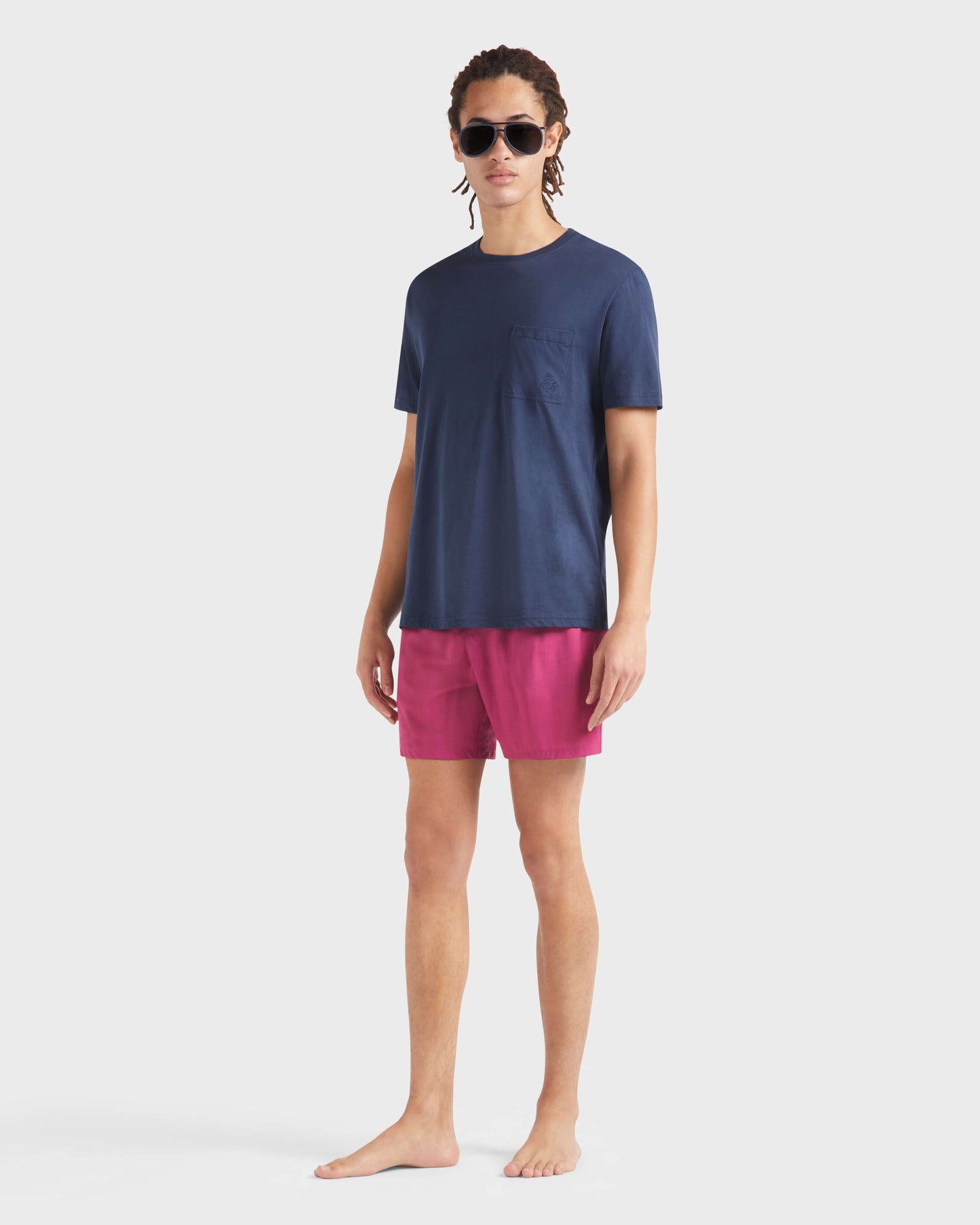 Vilebrequin Men Wool Swim Shorts - Red Crimson purple Site | MGUU3L51