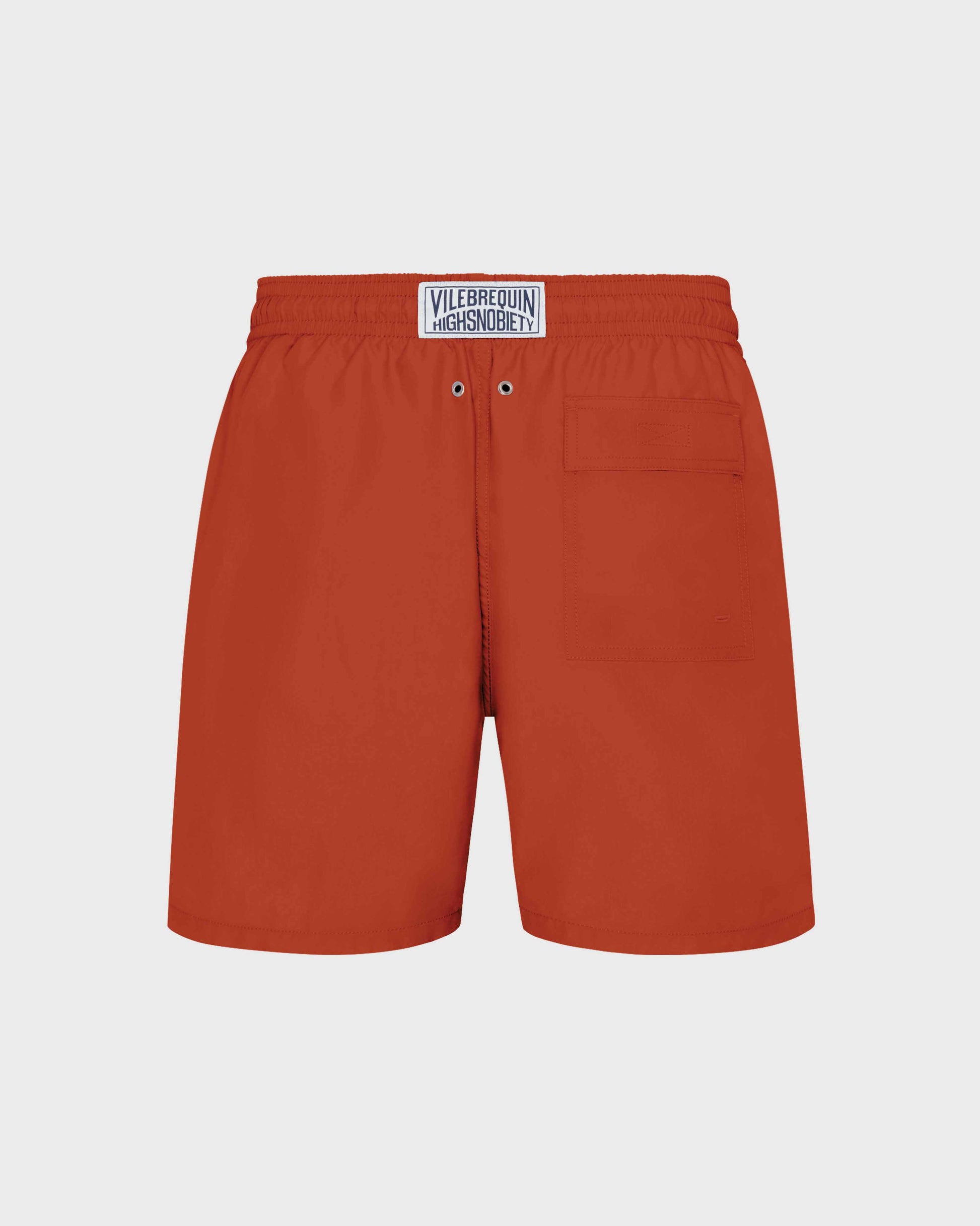Vilebrequin Men Swim Shorts Solid - Vilebrequin x Highsnobiety - Red Rooibos Website | MOOZ3A00