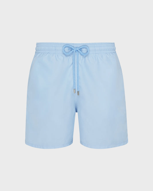 Vilebrequin Men Swim Shorts Solid - Vilebrequin x Highsnobiety - Blue Chambray Website | MOOZ3A00