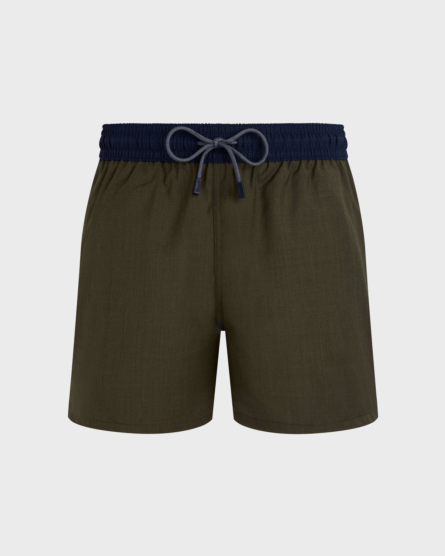 Vilebrequin Men Swim Shorts Bicolore - Green Olive heather Swimwear