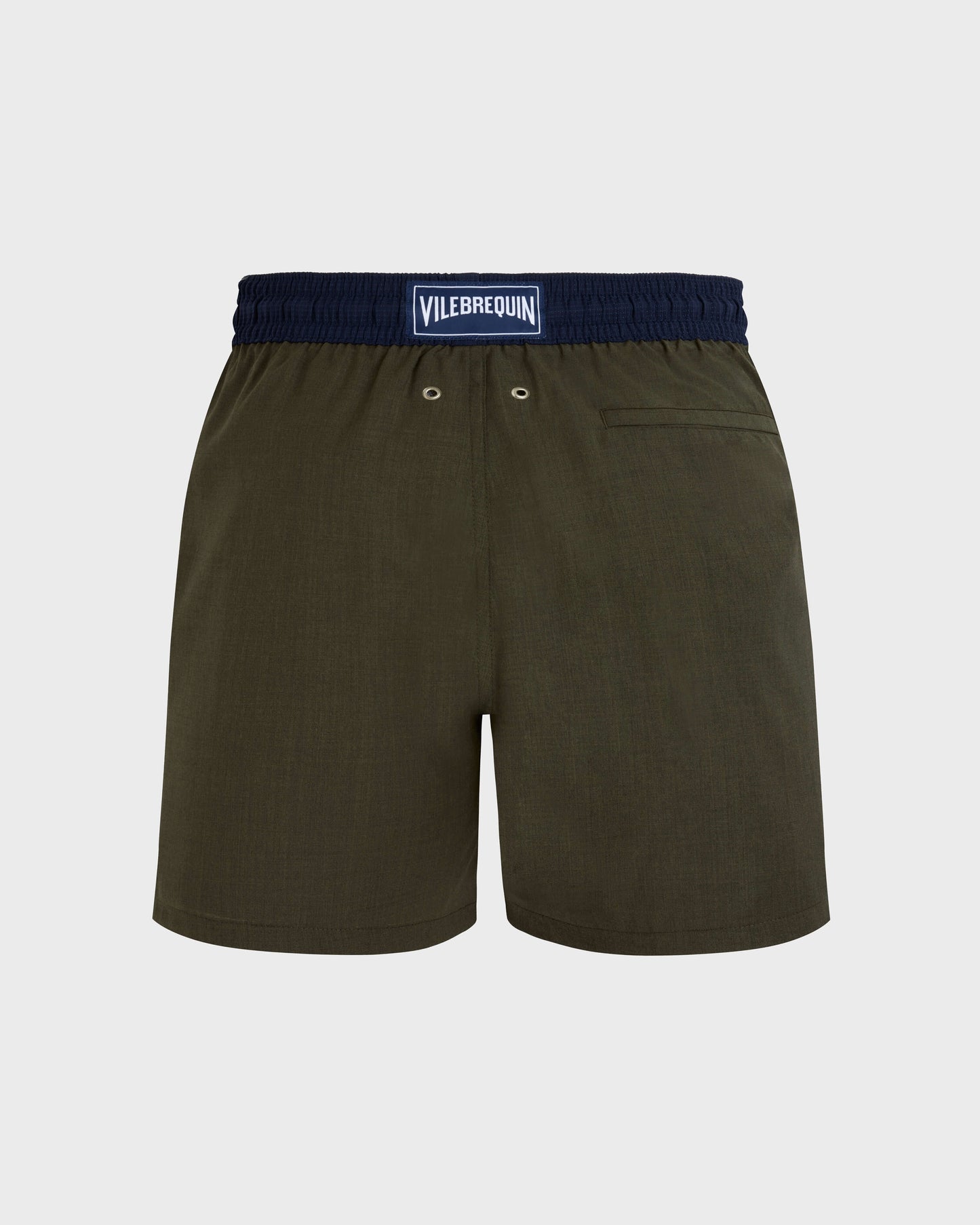 Vilebrequin Men Swim Shorts Bicolore - Green Olive heather Swimwear