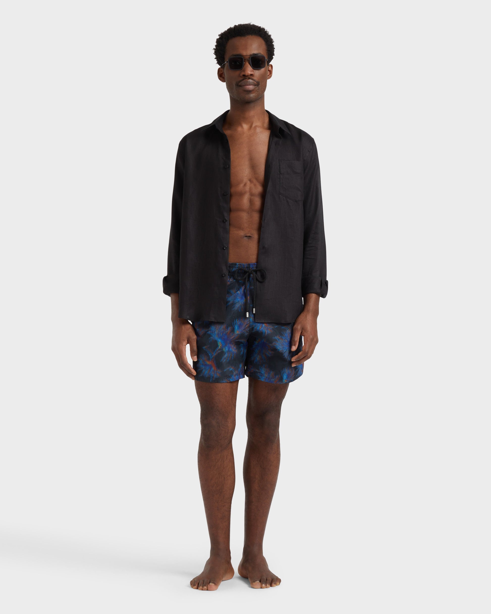 Vilebrequin Men Silk Swim Shorts Kyoto - Vilebrequin x Maison BUCOL