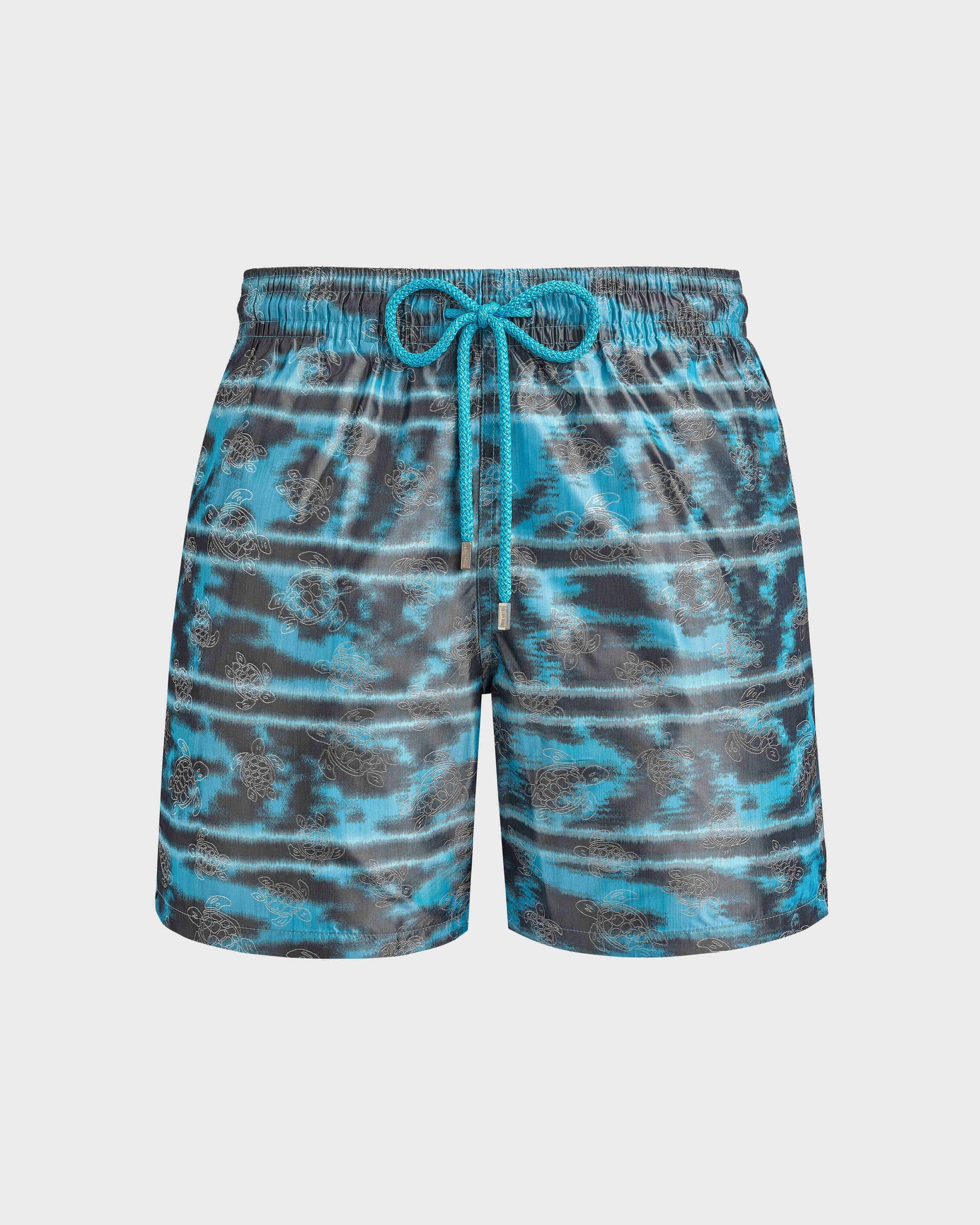 Vilebrequin Men Silk Swim Shorts Zebra Stripes - Vilebrequin x Maison BUCOL
