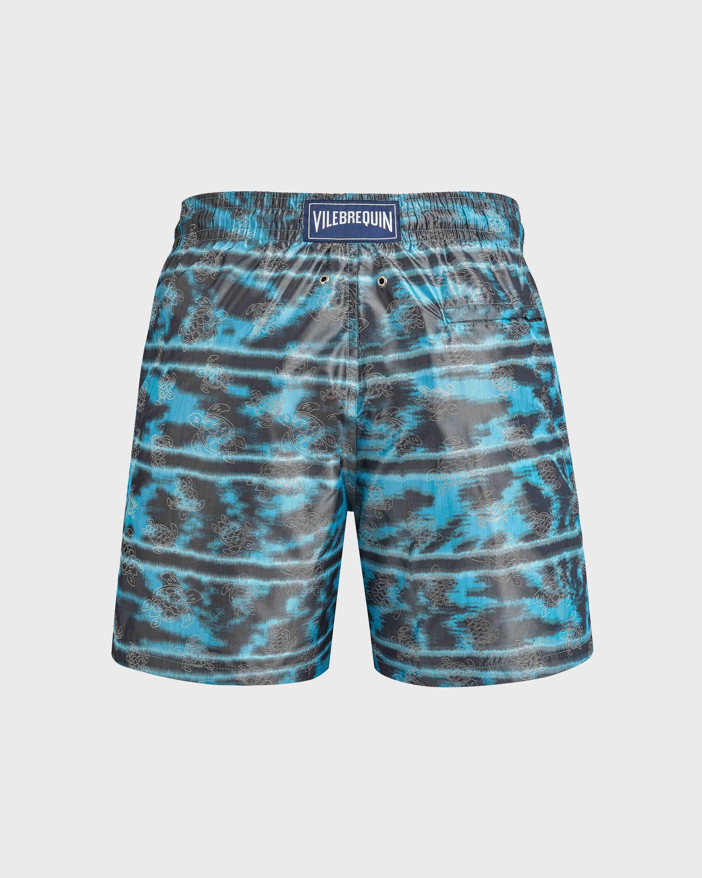 Vilebrequin Men Silk Swim Shorts Zebra Stripes - Vilebrequin x Maison BUCOL