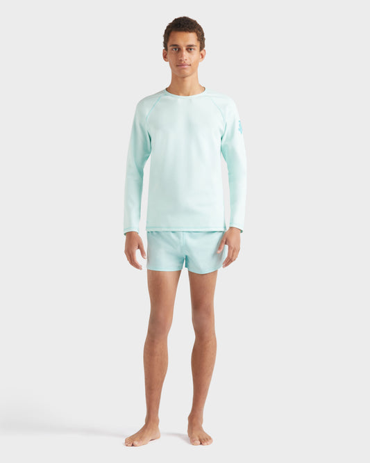 Vilebrequin Men Long Sleeves Rashguard Solid - Blue note