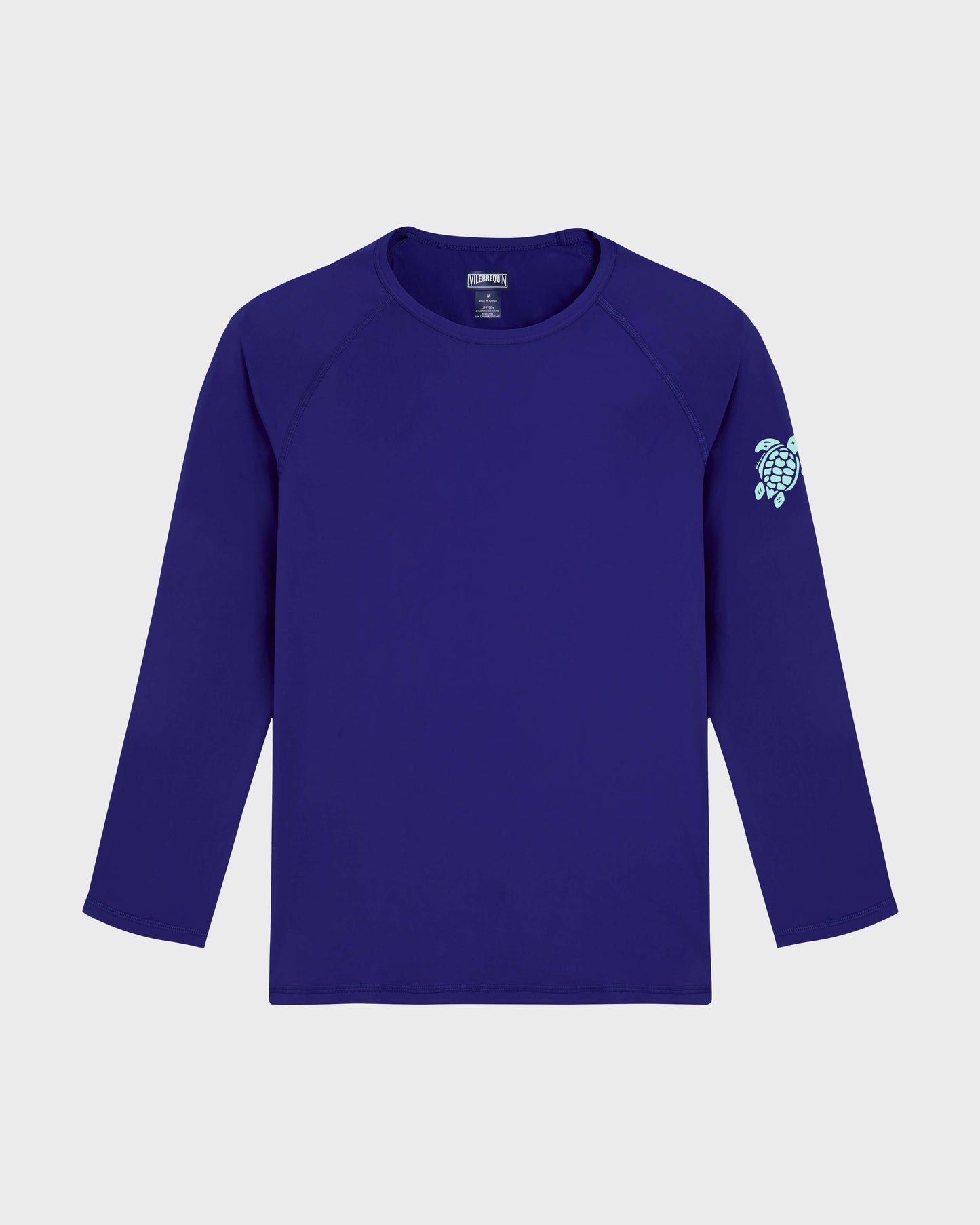 Vilebrequin Men UV Protection Long Sleeves Rashguard Turtle - Blue Versailles