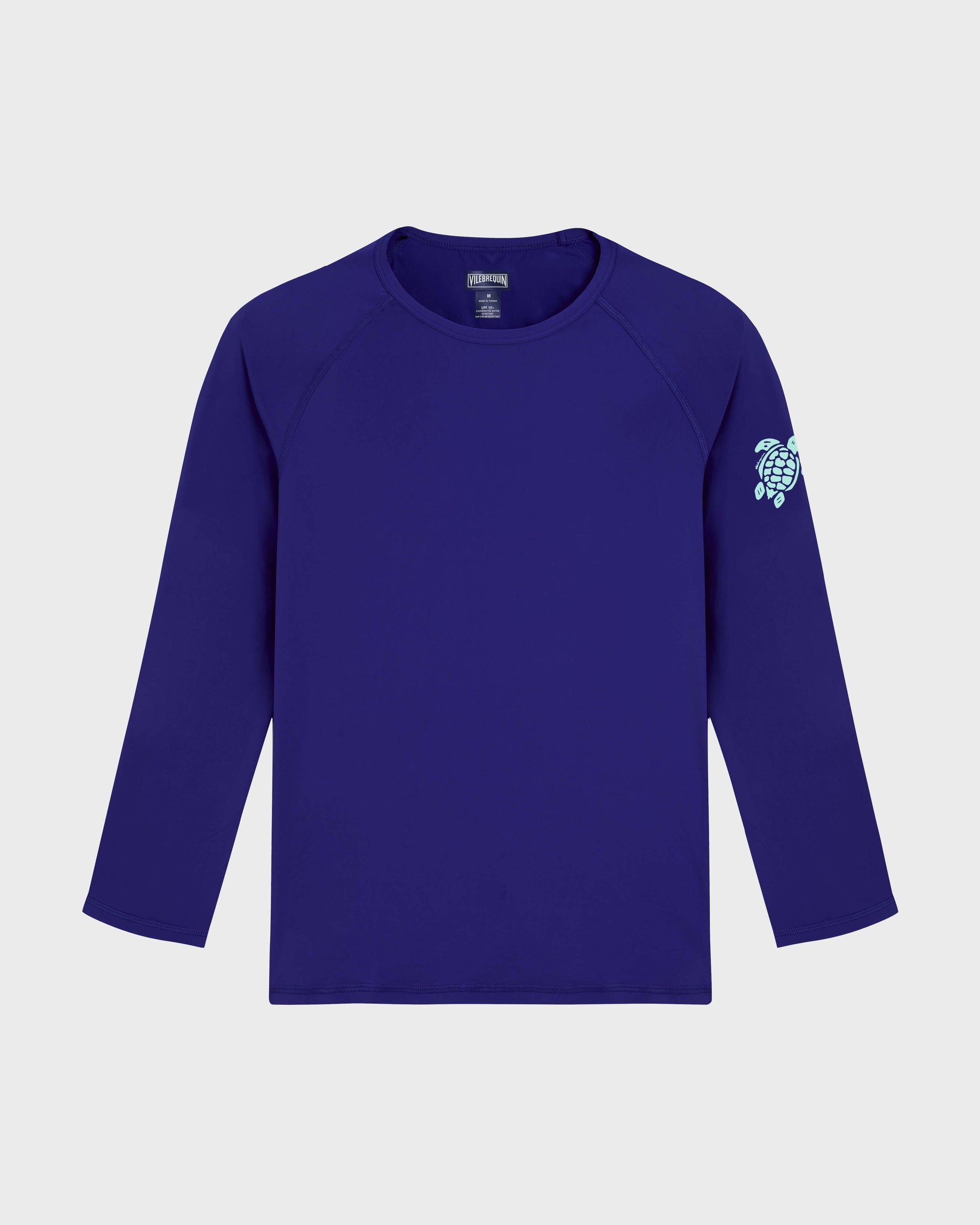 Vilebrequin Men UV Protection Long Sleeves Rashguard Turtle - Blue Versailles