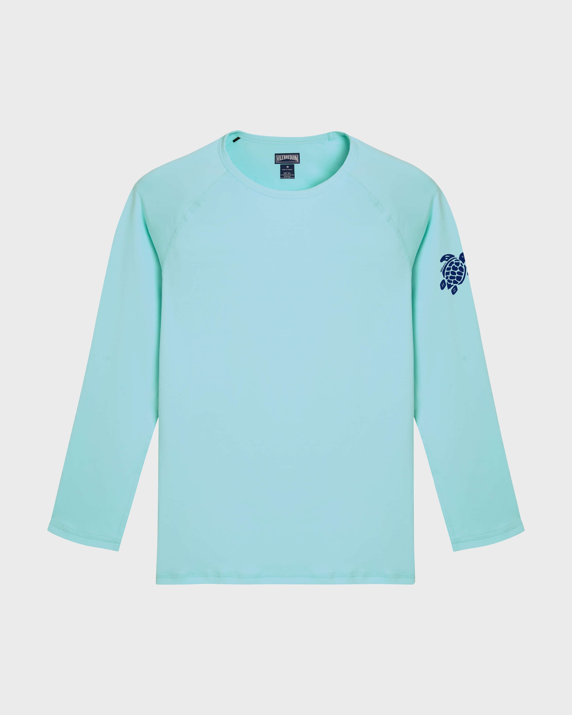 Vilebrequin Men UV Protection Long Sleeves Rashguard Turtle - Blue Oxygene