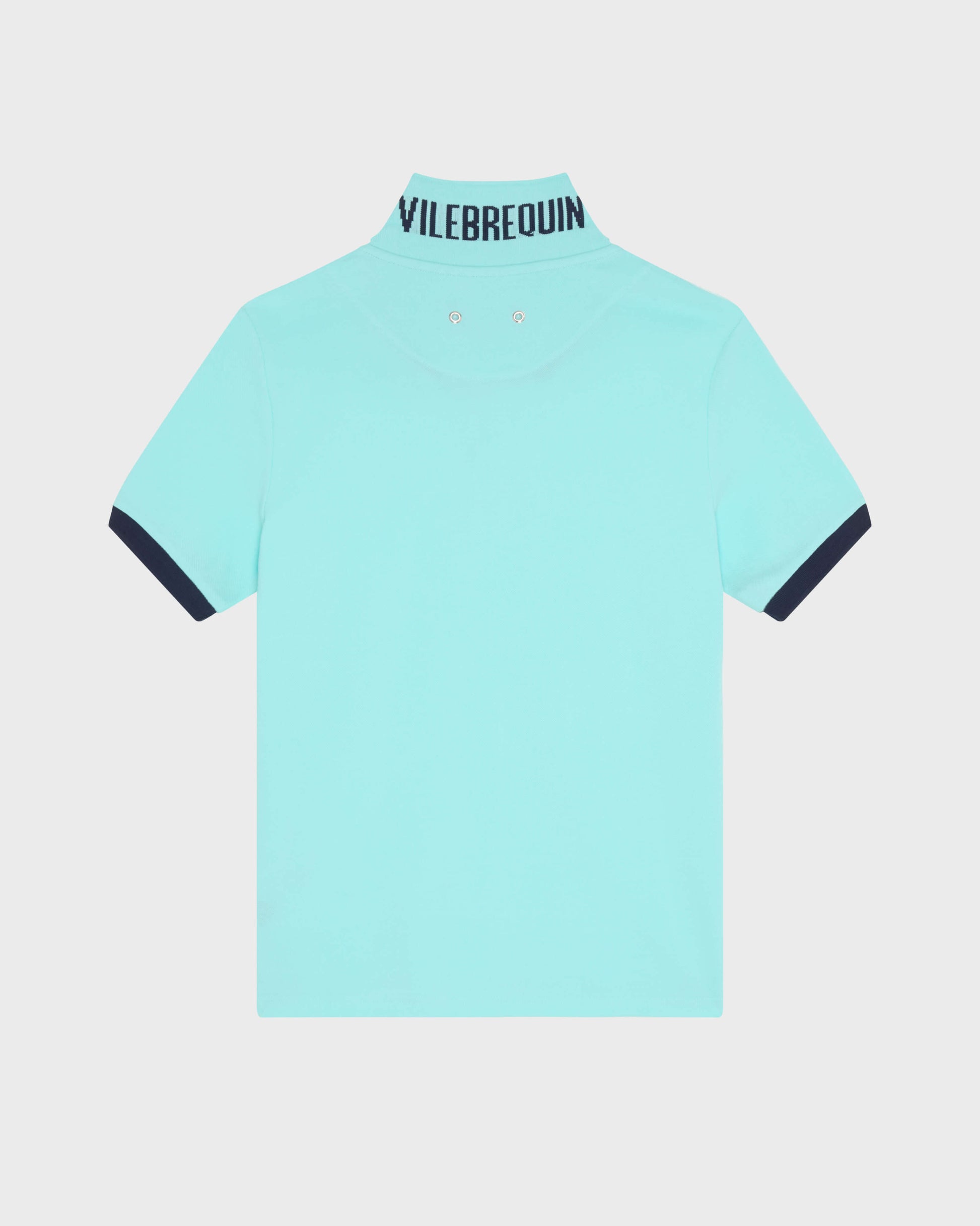 Vilebrequin Men Cotton Pique Polo Shirt Solid - Blue Oxygene