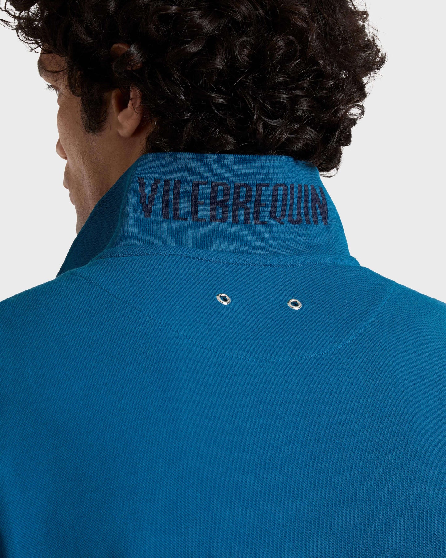 Vilebrequin Men Cotton Pique Polo Shirt Solid - Blue Peacock