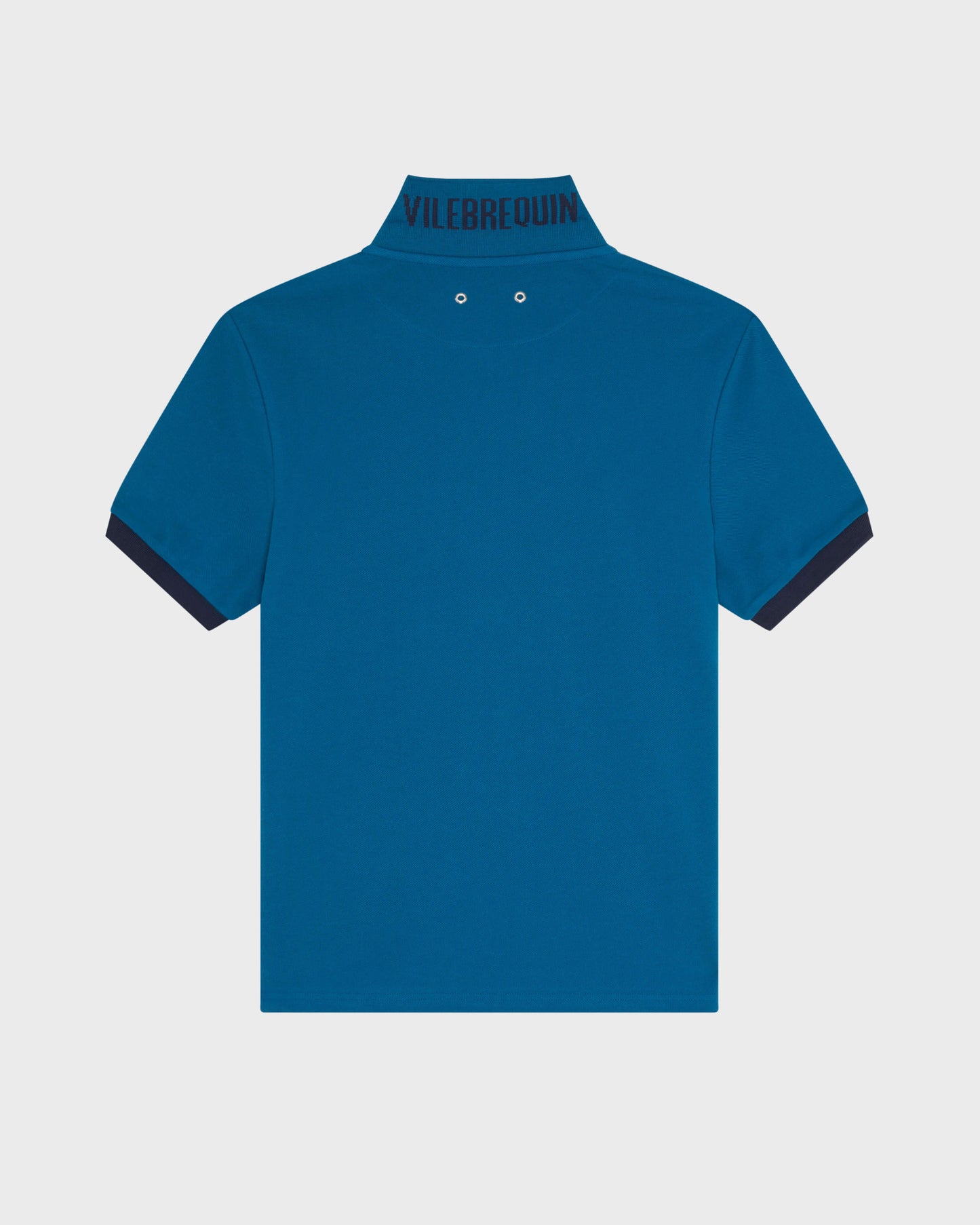 Vilebrequin Men Cotton Pique Polo Shirt Solid - Blue Peacock