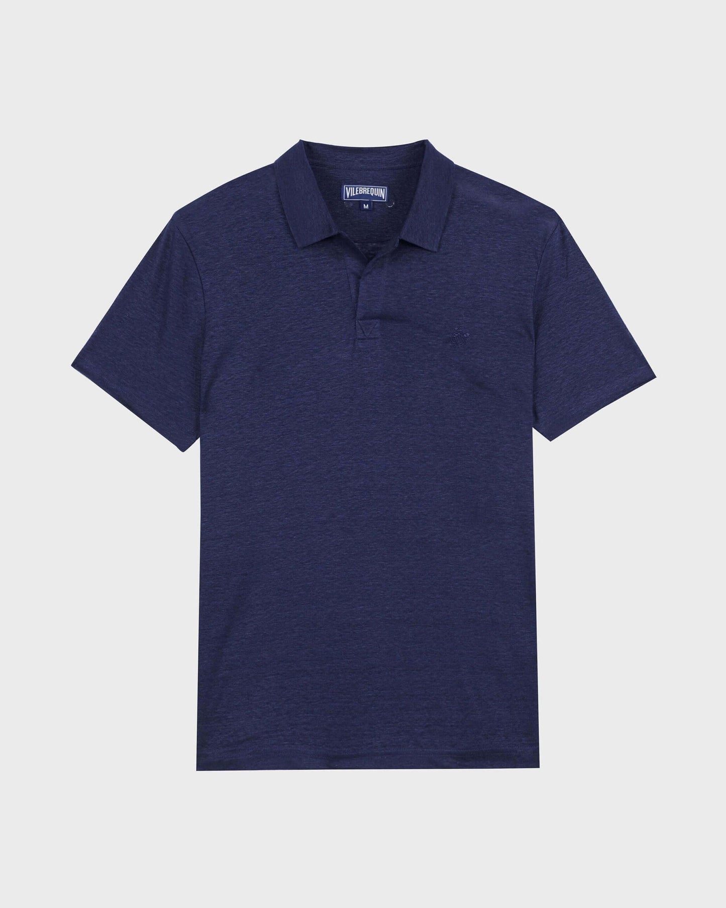Vilebrequin Men Linen Jersey Polo Shirt Solid | Site Vilebrequin | PYRE9O00