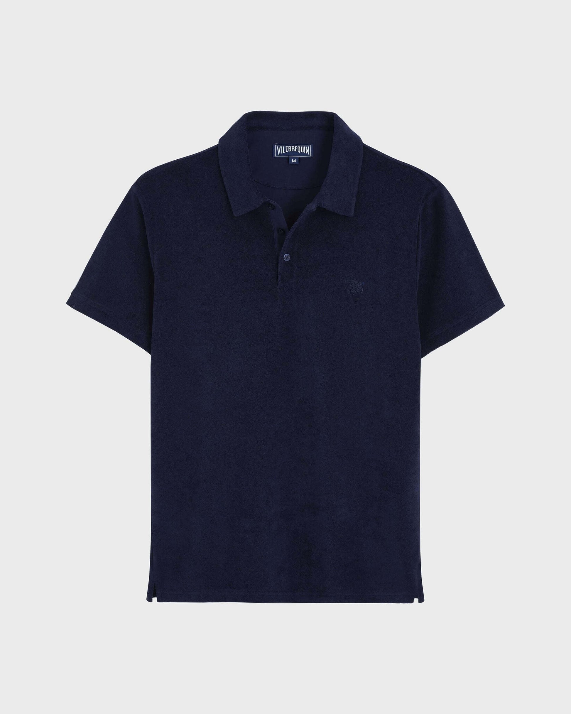 Vilebrequin Men Terry Polo Solid - Blue Navy Website | PHEC3Q00