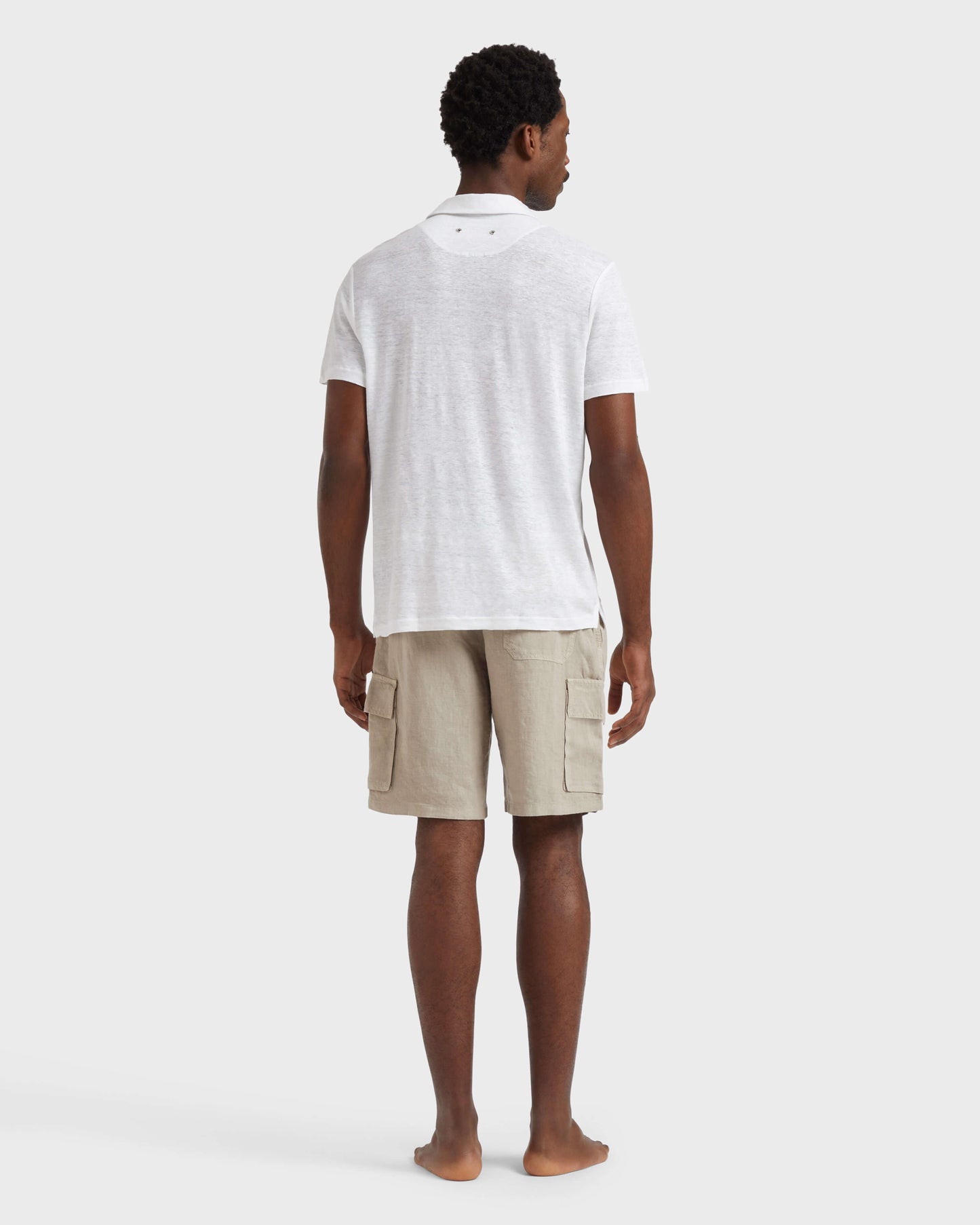 Vilebrequin Men Linen Jersey Polo Shirt Solid | Site Vilebrequin | PYRE9O00