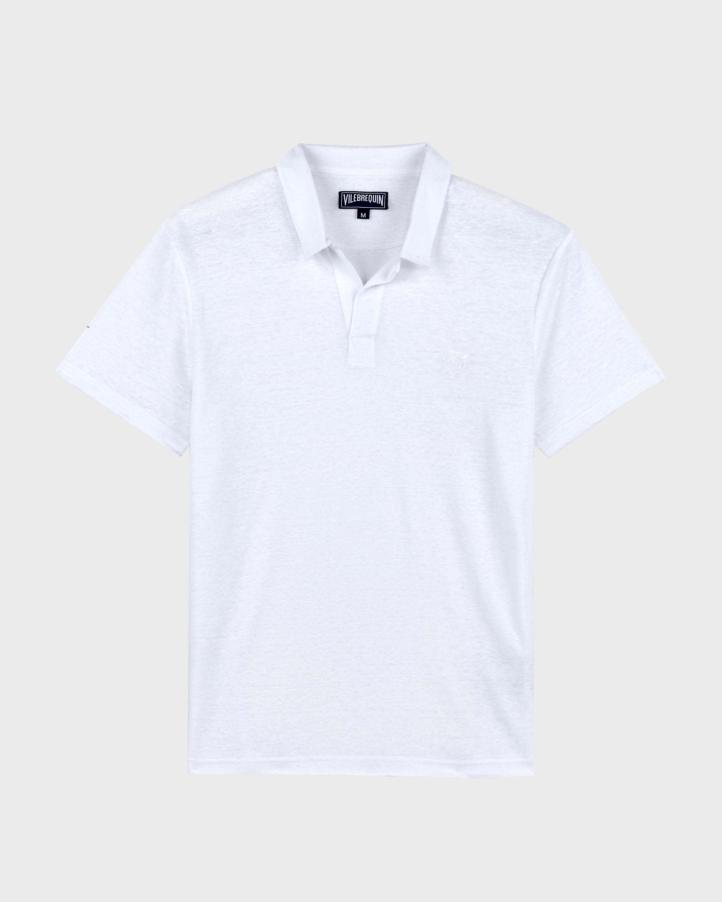 Vilebrequin Men Linen Jersey Polo Shirt Solid | Site Vilebrequin | PYRE9O00