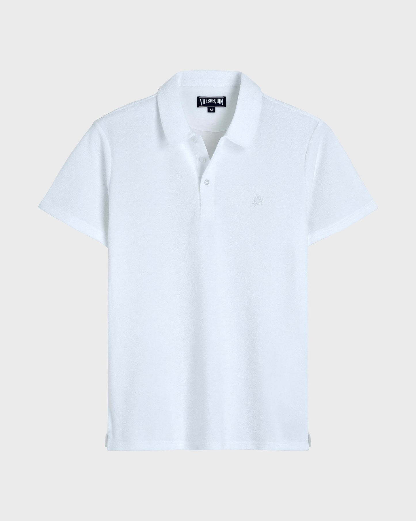 Vilebrequin Men Terry Polo Solid - White Website | PHEC3Q00