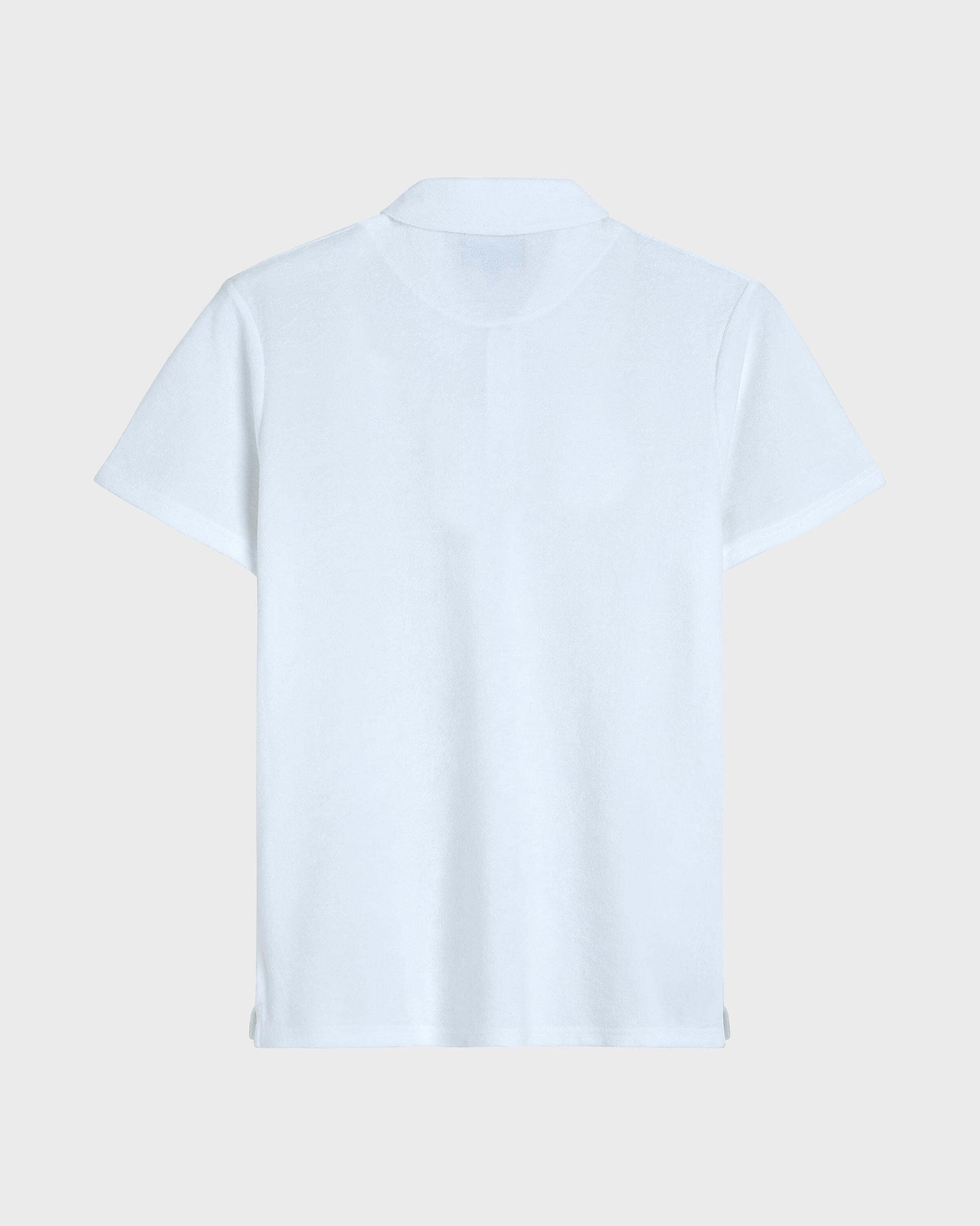 Vilebrequin Men Terry Polo Solid - White Website | PHEC3Q00