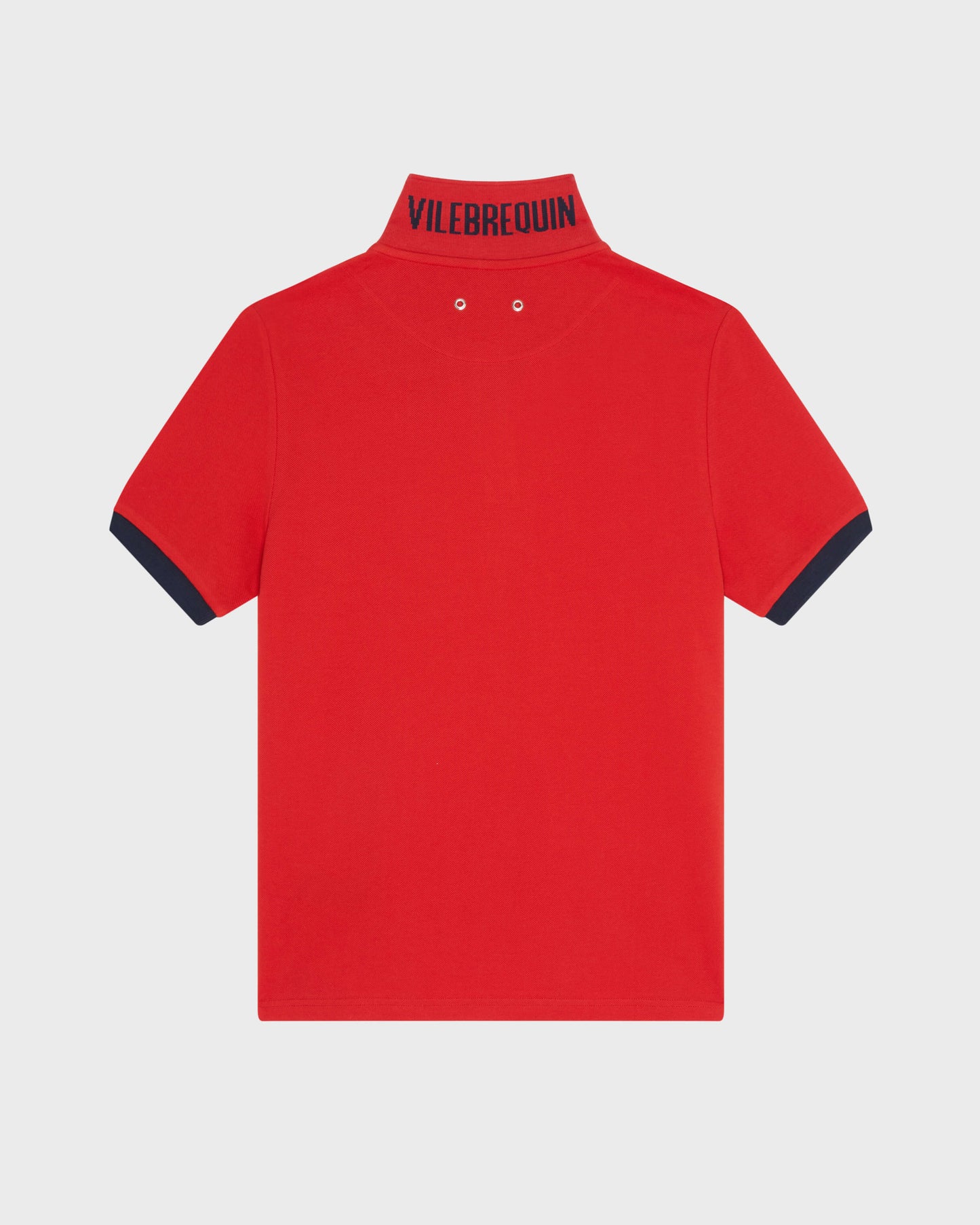 Vilebrequin Men Cotton Pique Polo Shirt Solid - Red Dalia
