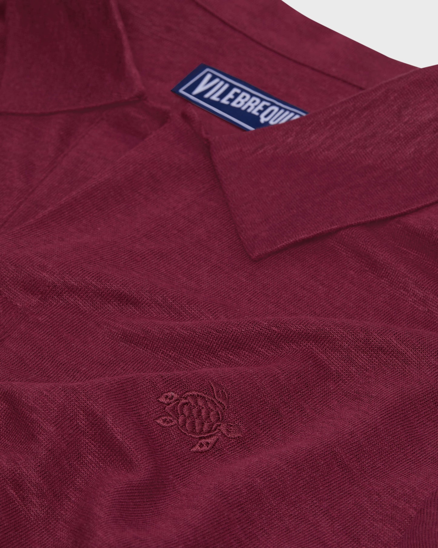 Vilebrequin Men Linen Jersey Polo Shirt Solid | Site Vilebrequin | PYRE9O00