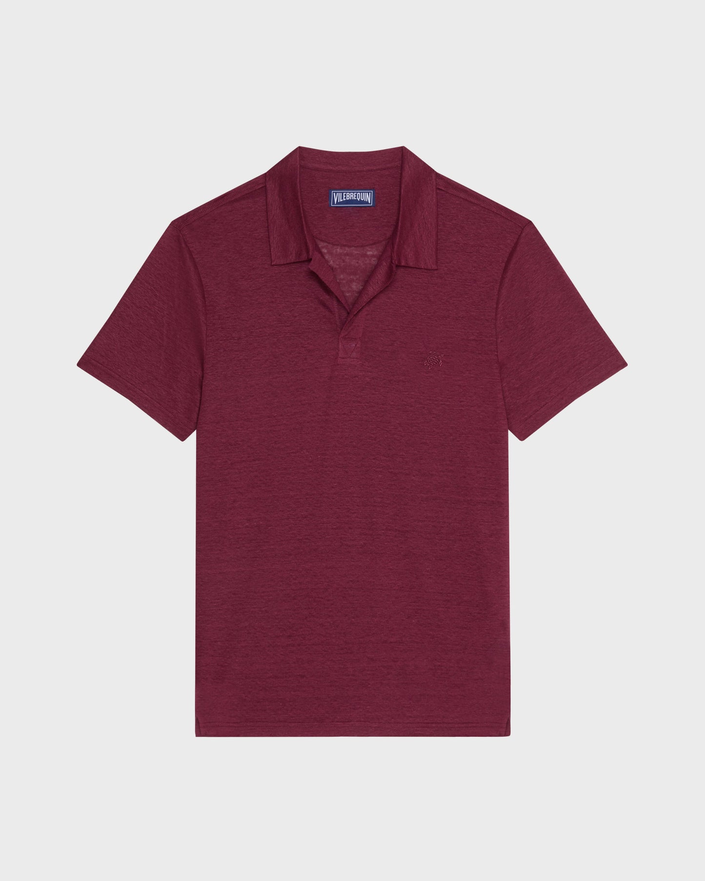 Vilebrequin Men Linen Jersey Polo Shirt Solid | Site Vilebrequin | PYRE9O00