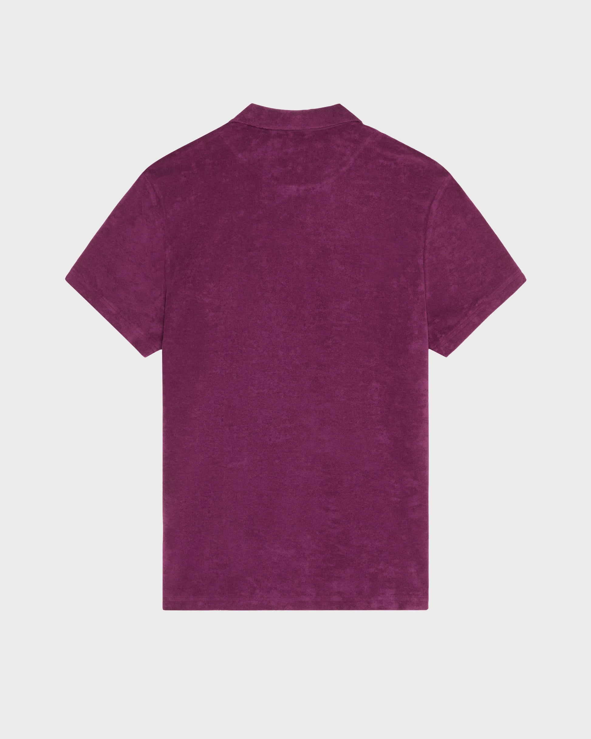 Vilebrequin Men Terry Polo Shirt Solid - Purple Kerala