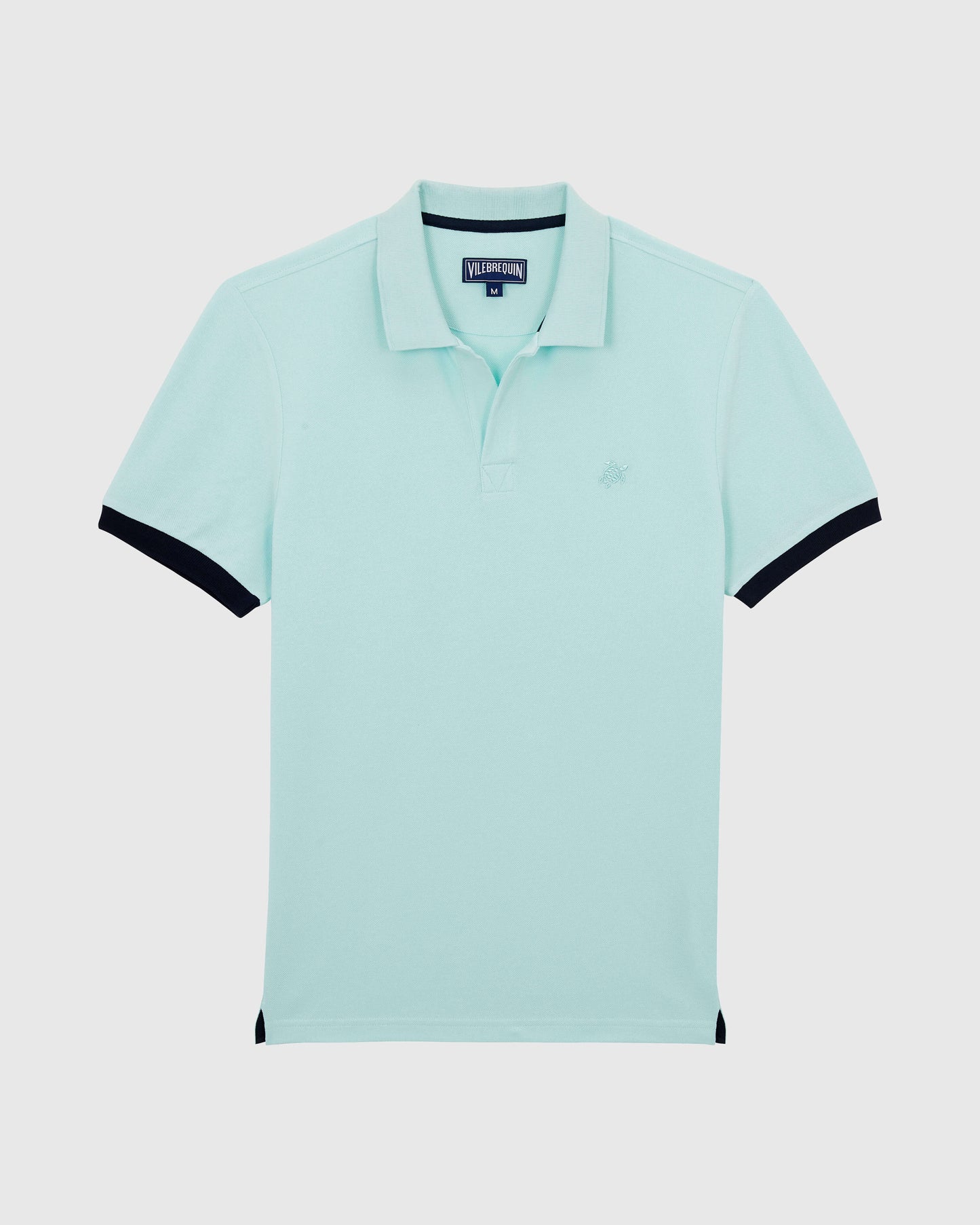 Vilebrequin Men Cotton Pique Polo Shirt Solid - Blue Pacific