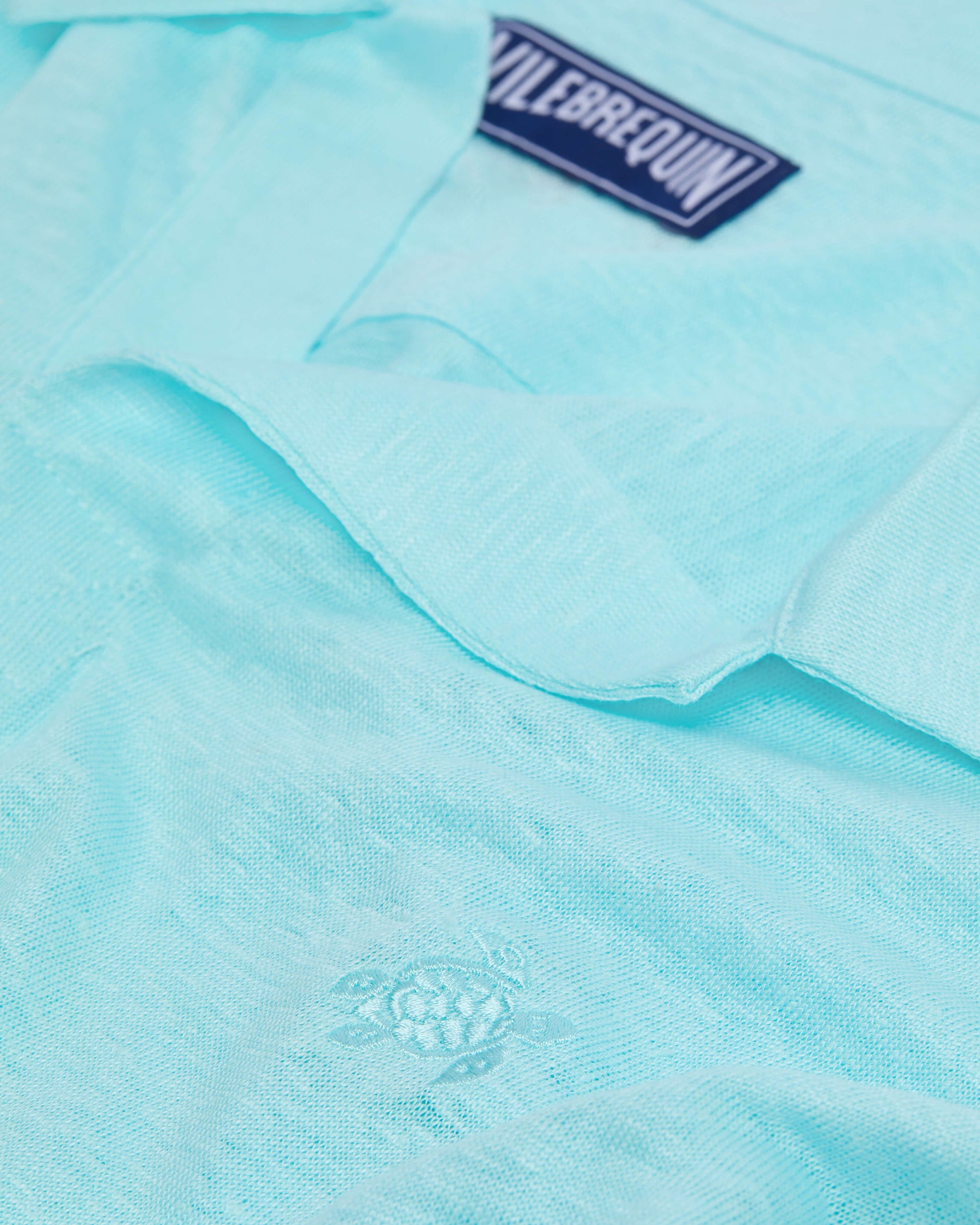 Vilebrequin Men Linen Jersey Polo Shirt Solid | Site Vilebrequin | PYRE9O00