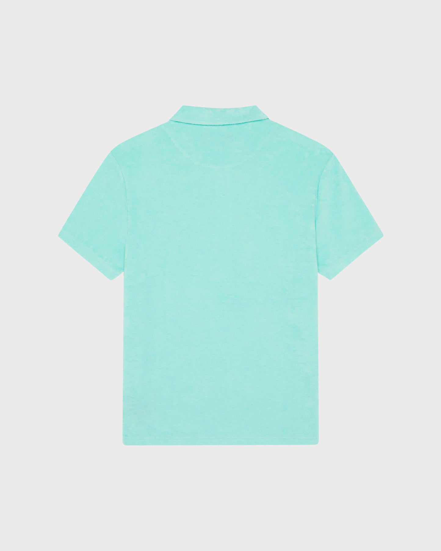 Vilebrequin Men Terry Polo Shirt Solid - Green Caribbean
