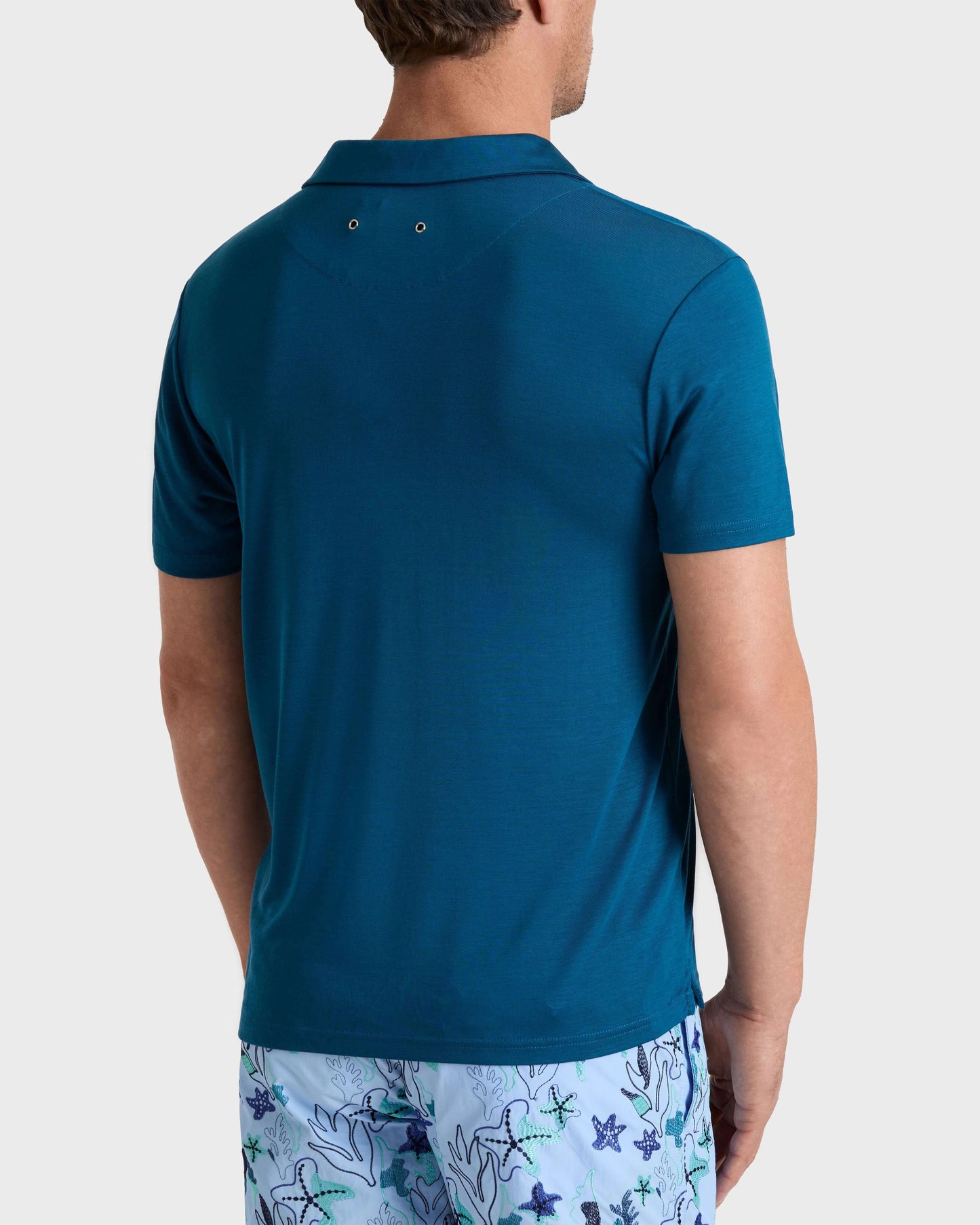 Vilebrequin Men Tencel Polo Shirt Solid | Site Vilebrequin | PRLH9R02