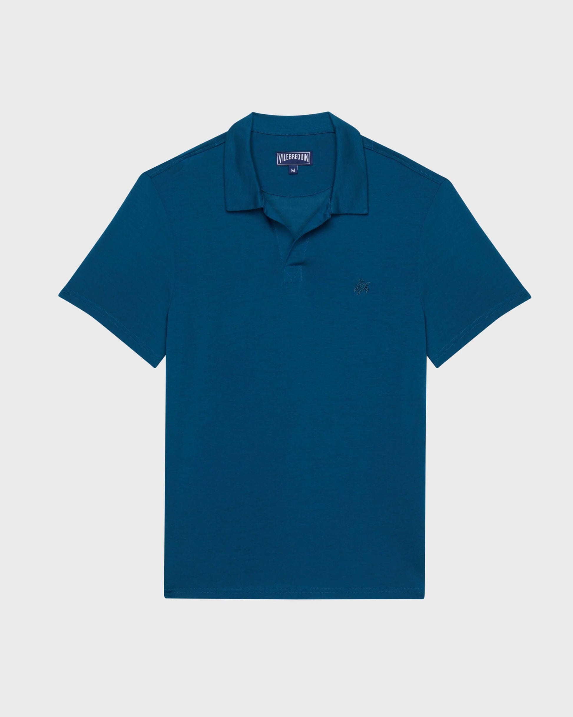 Vilebrequin Men Tencel Polo Shirt Solid | Site Vilebrequin | PRLH9R02