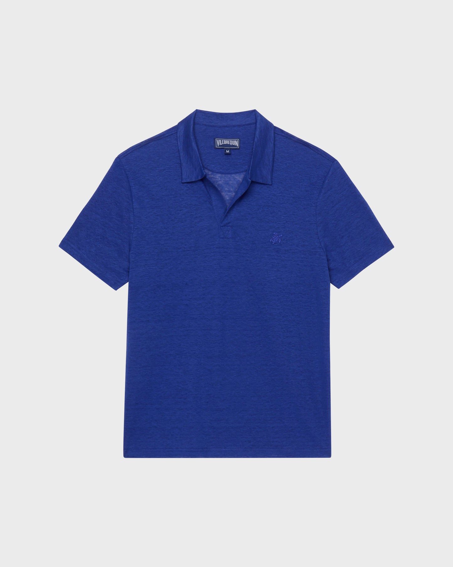 Vilebrequin Men Linen Jersey Polo Shirt Solid | Site Vilebrequin | PYRE9O00