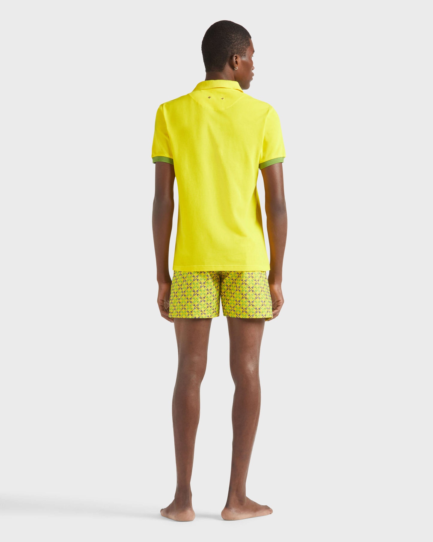 Vilebrequin Men Cotton Pique Polo Shirt Solid - Yellow Sun
