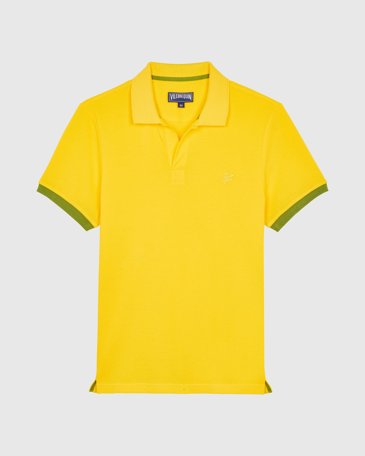 Vilebrequin Men Cotton Pique Polo Shirt Solid - Yellow Sun