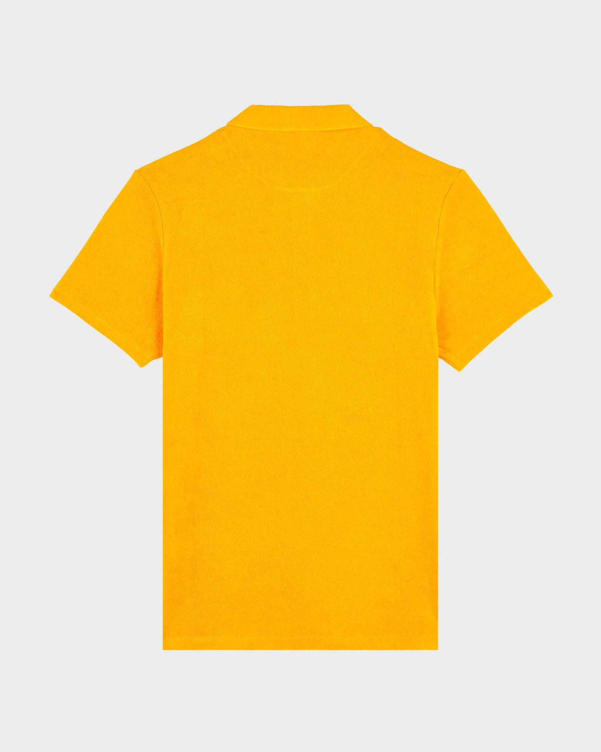 Vilebrequin Men Terry Polo Shirt Solid - Orange Mango