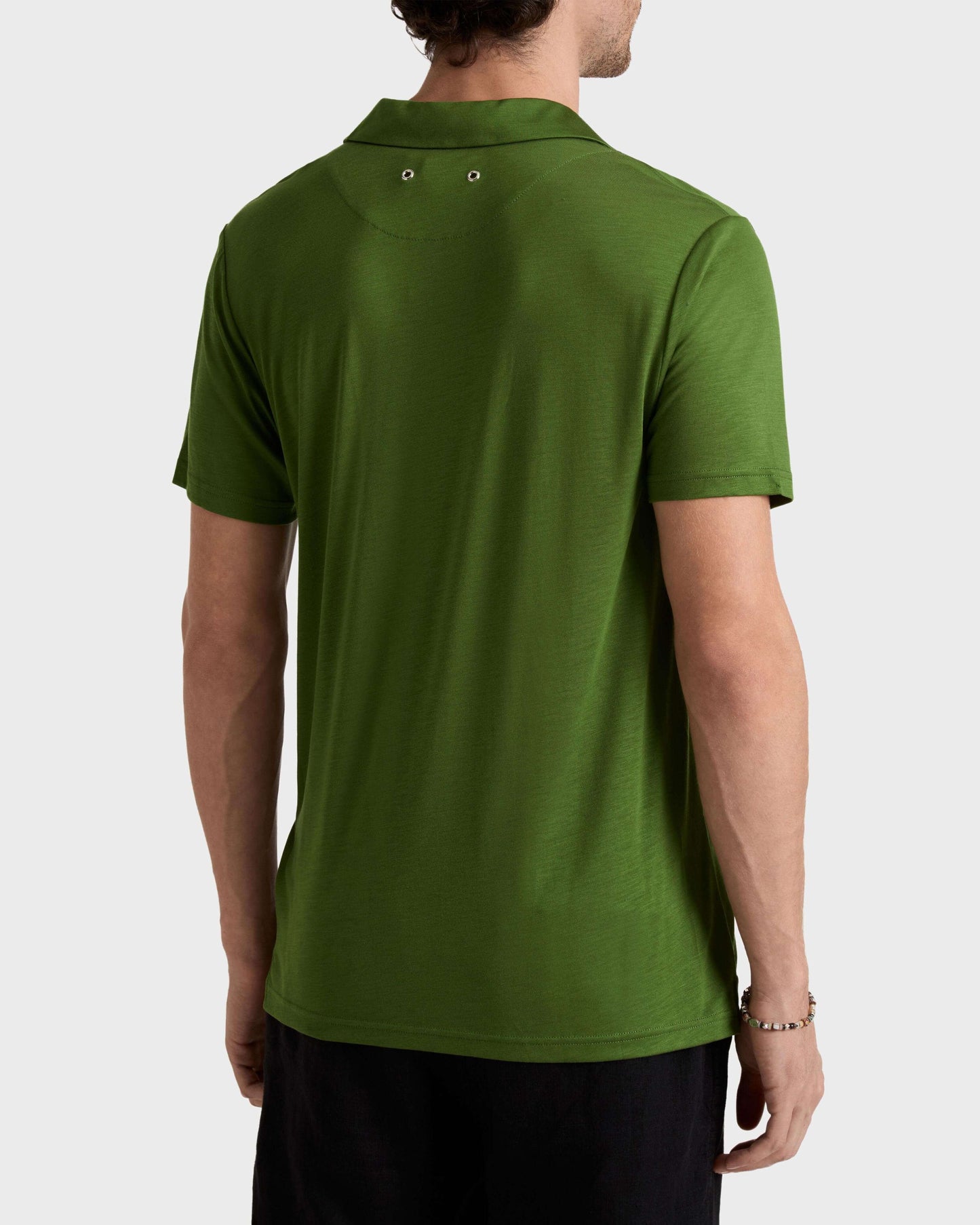 Vilebrequin Men Tencel Polo Shirt Solid | Site Vilebrequin | PRLH9R02