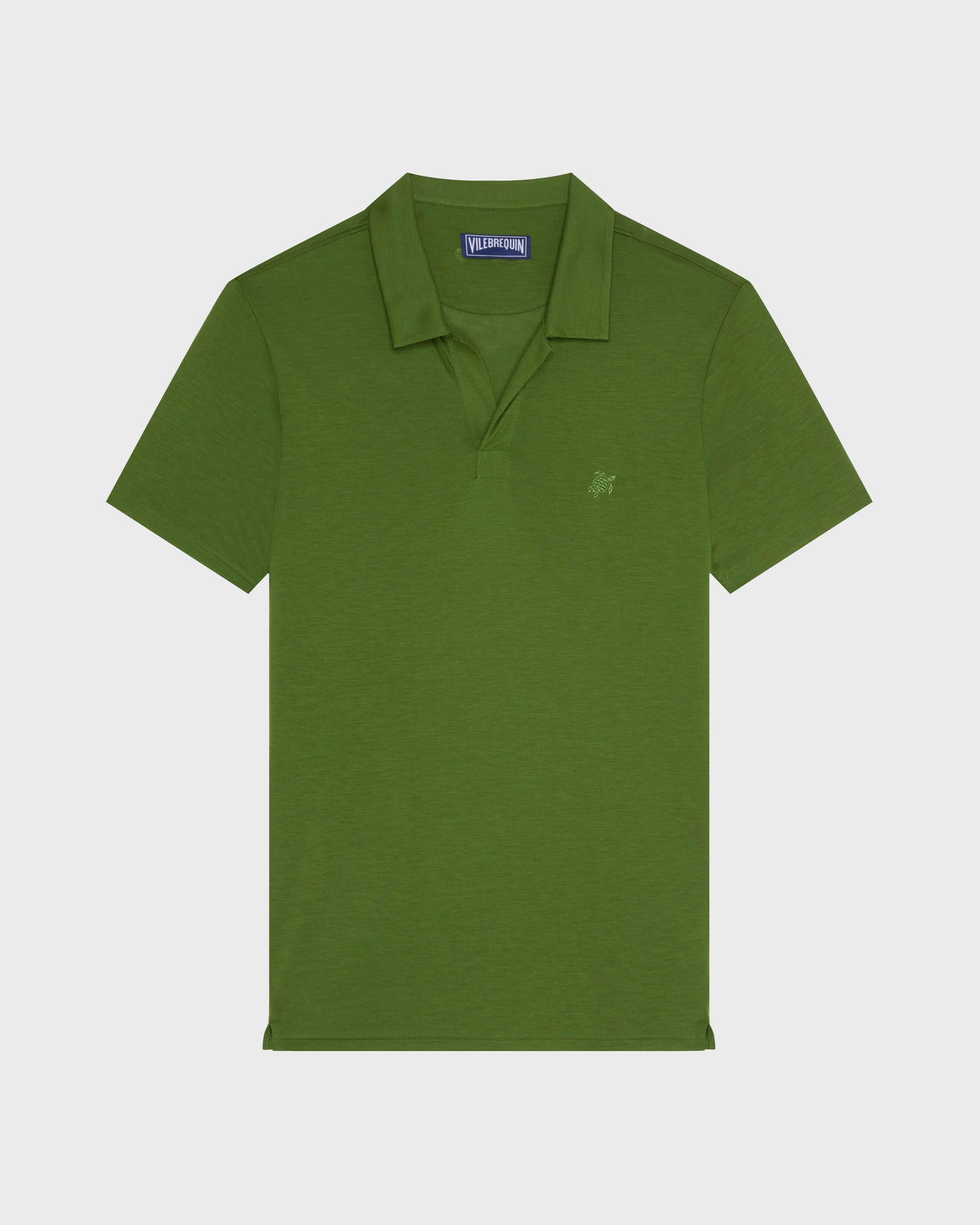 Vilebrequin Men Tencel Polo Shirt Solid | Site Vilebrequin | PRLH9R02