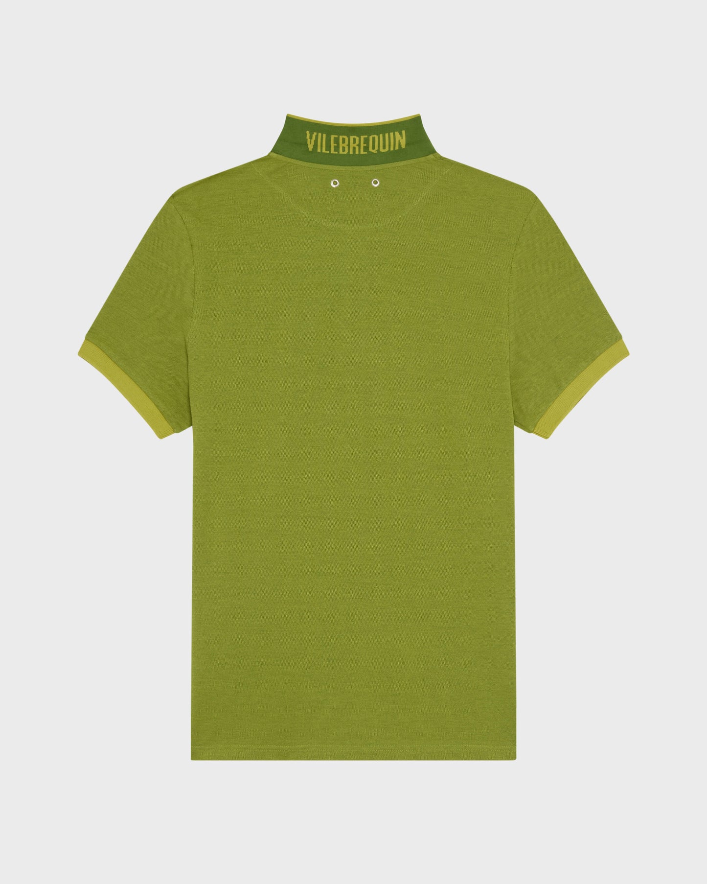Vilebrequin Men Cotton Polo Shirt Solid - Green Militaire