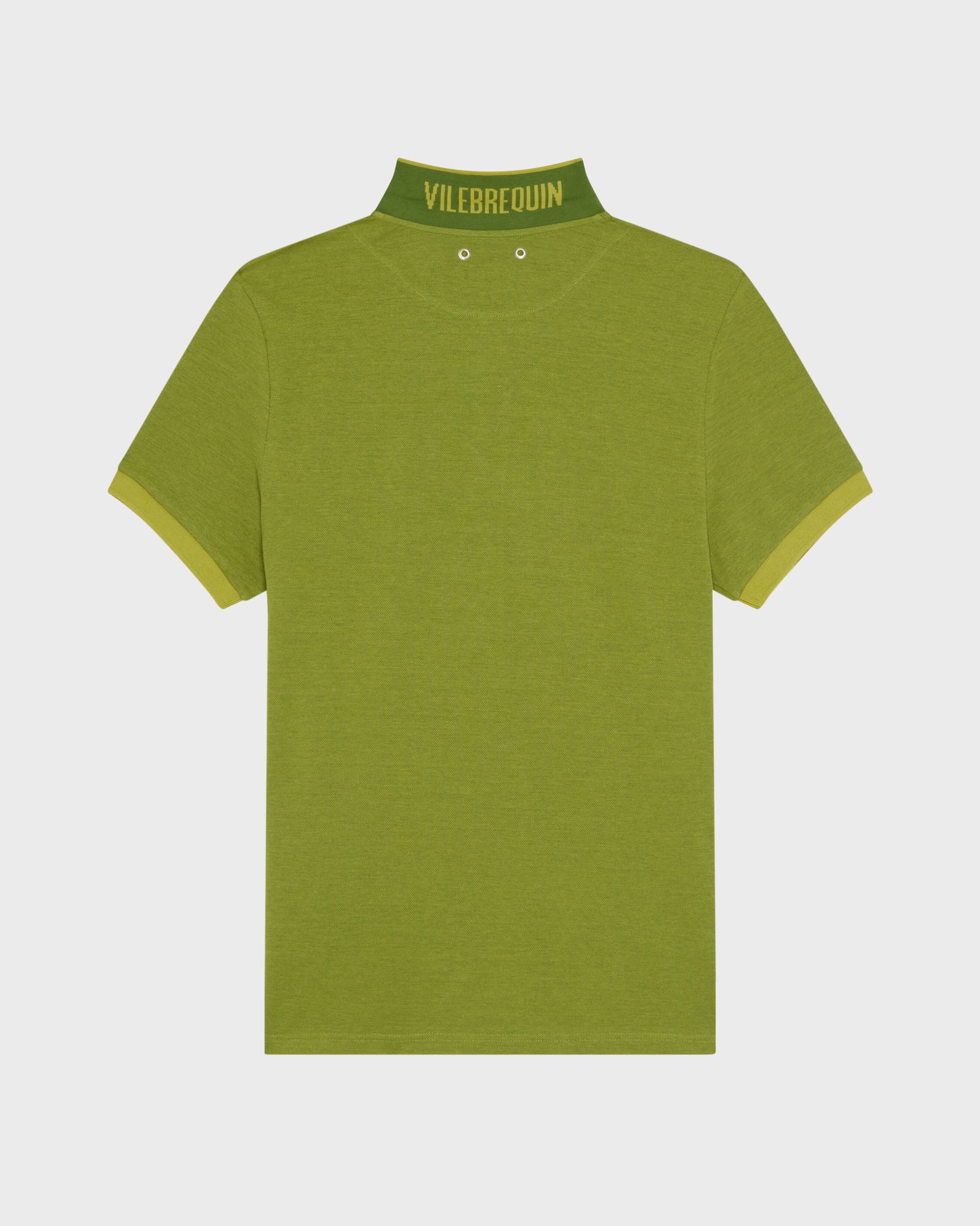 Vilebrequin Men Cotton Polo Shirt Solid - Green Militaire
